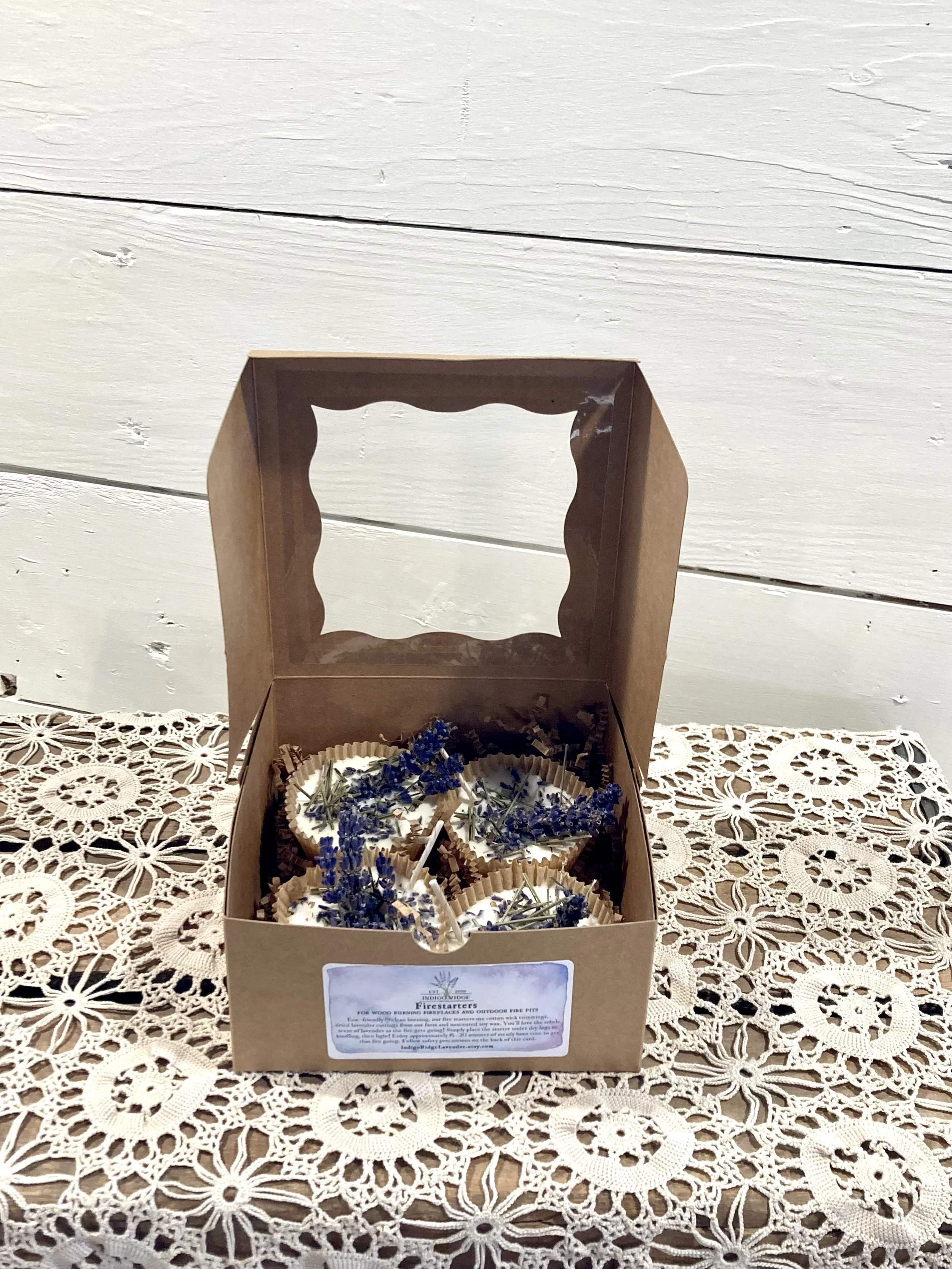 Lavender Mint Fire Starters Gift Box