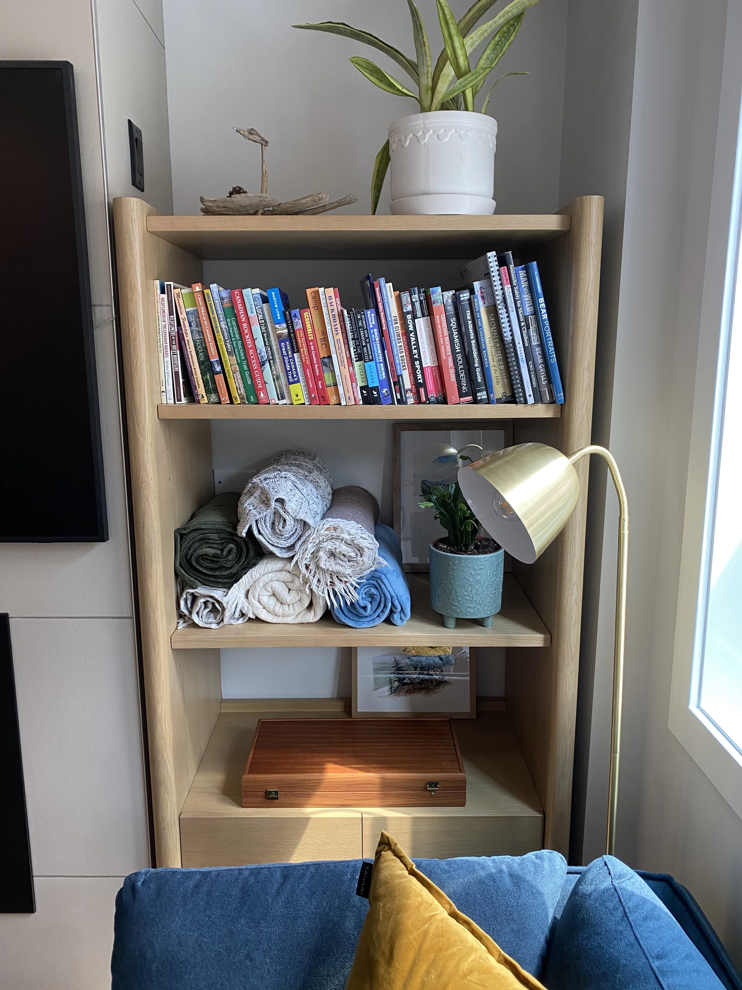 Backgammon, Chess, plenty of cozy blankets, real plants & pretty much every outdoor guidebook for the area