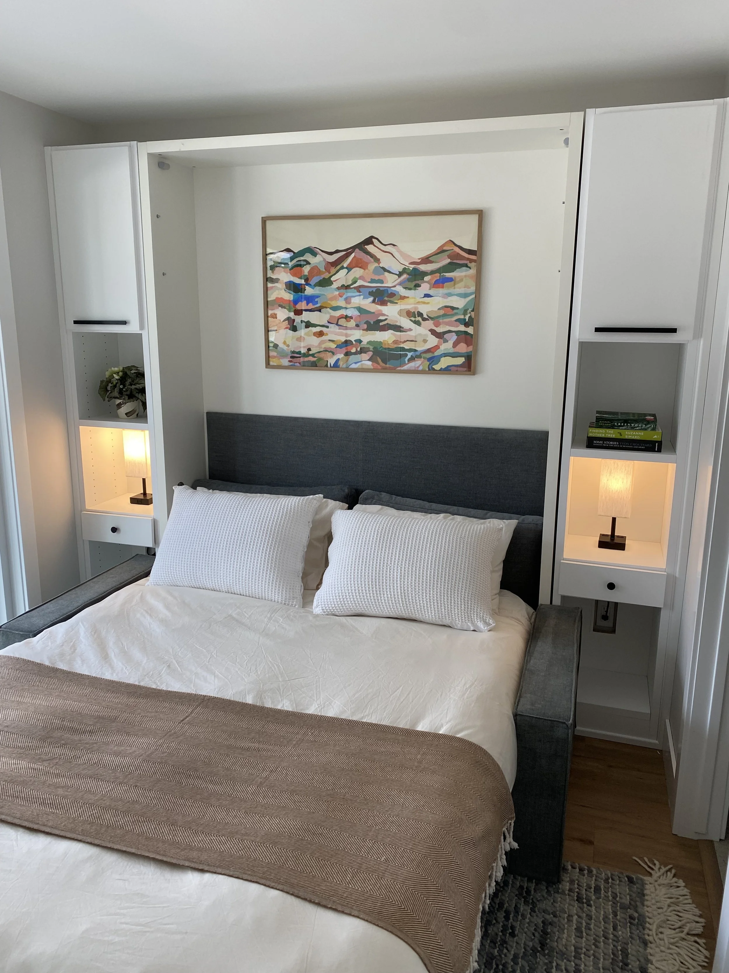 Selkirk room is on the lower level (walkout basement) and features sliding doors, blackout curtains, ensuite bathroom. 
