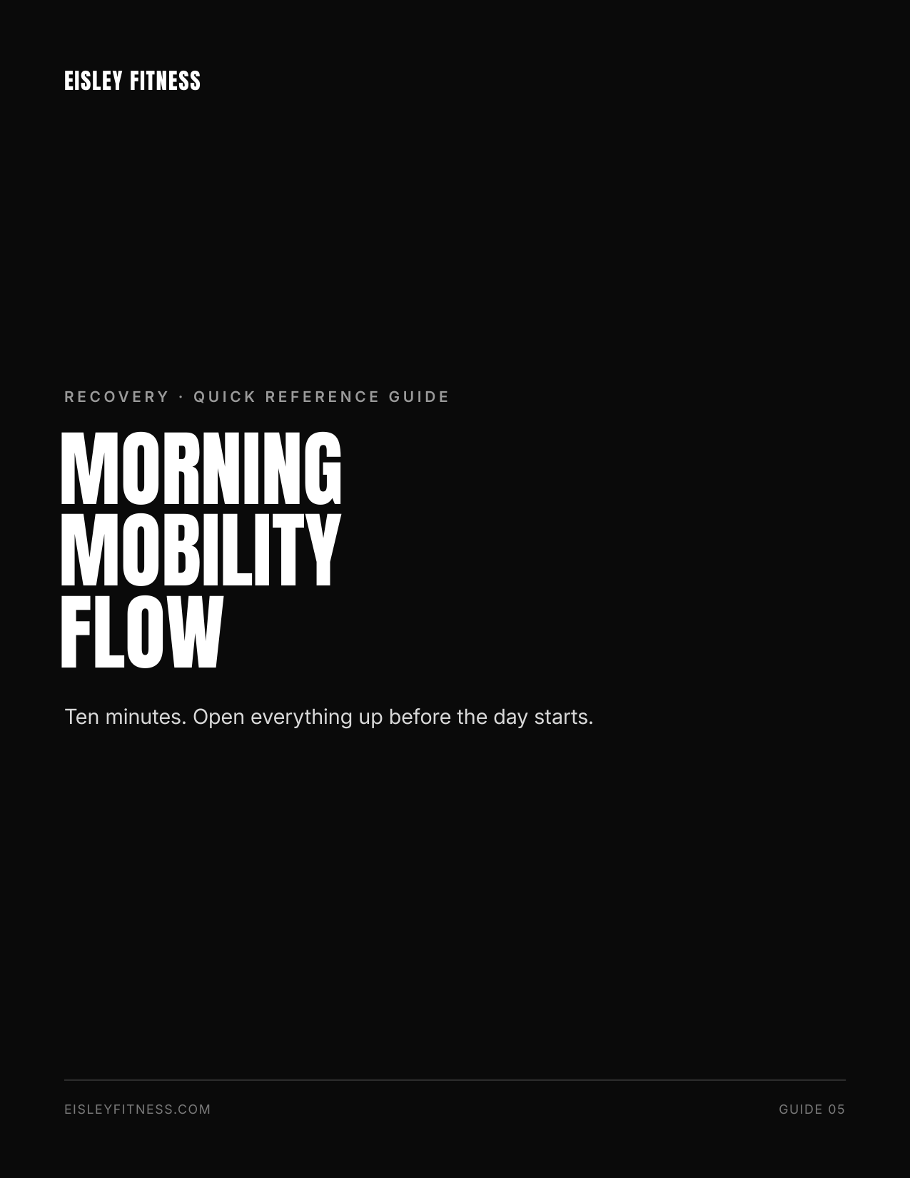 Morning Mobility Flow
