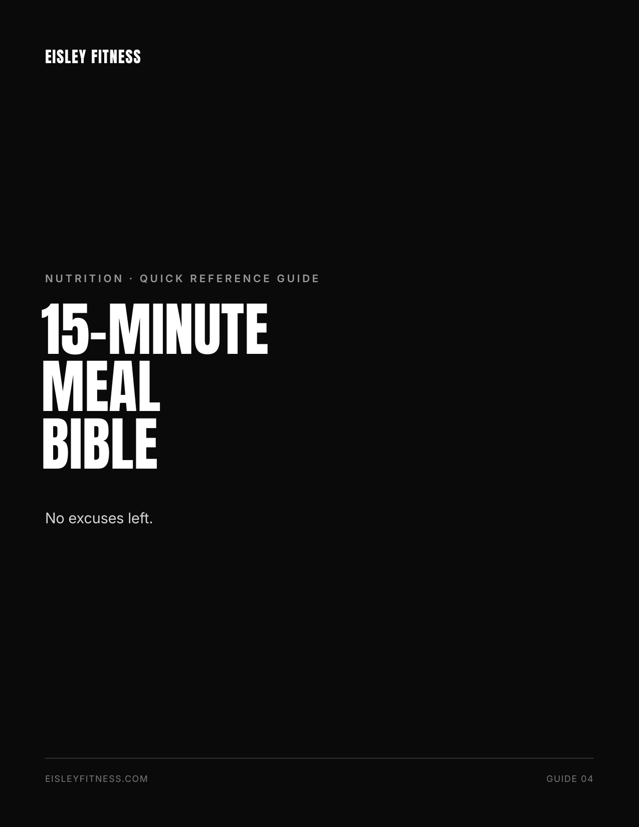 15-Minute Meal Bible