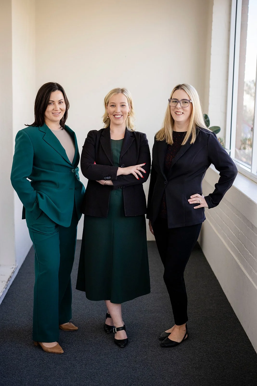 Cultivate Legal Compensation Law team Zoë  Rickards, Lucy Gahan and Rebecca Swain