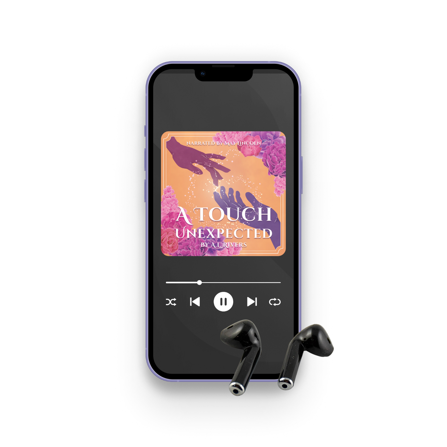 iphone mockup of A Touch Unexpected audiobook