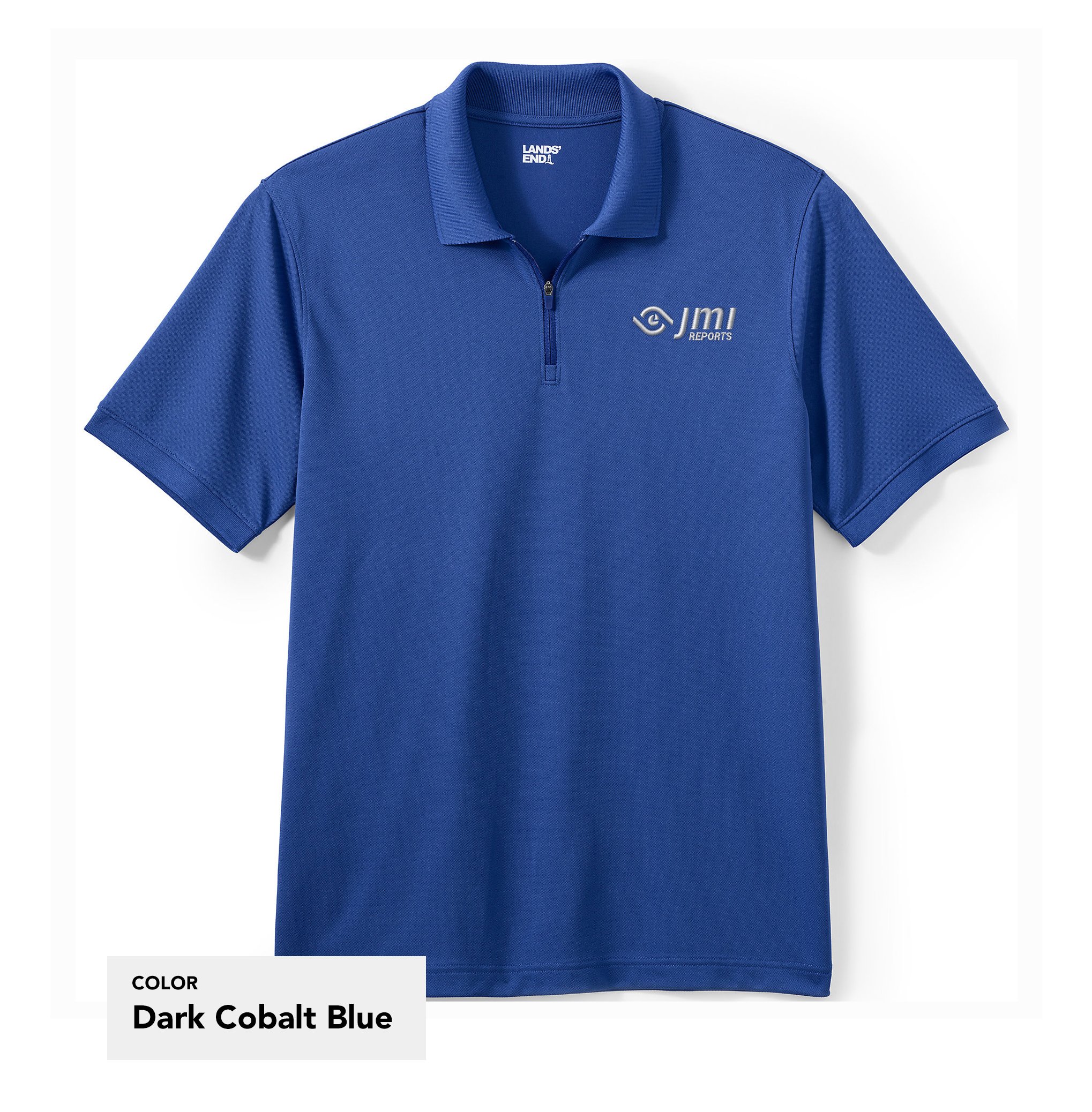 Unisex Short Sleeve Basic Polyester Zip Polo
