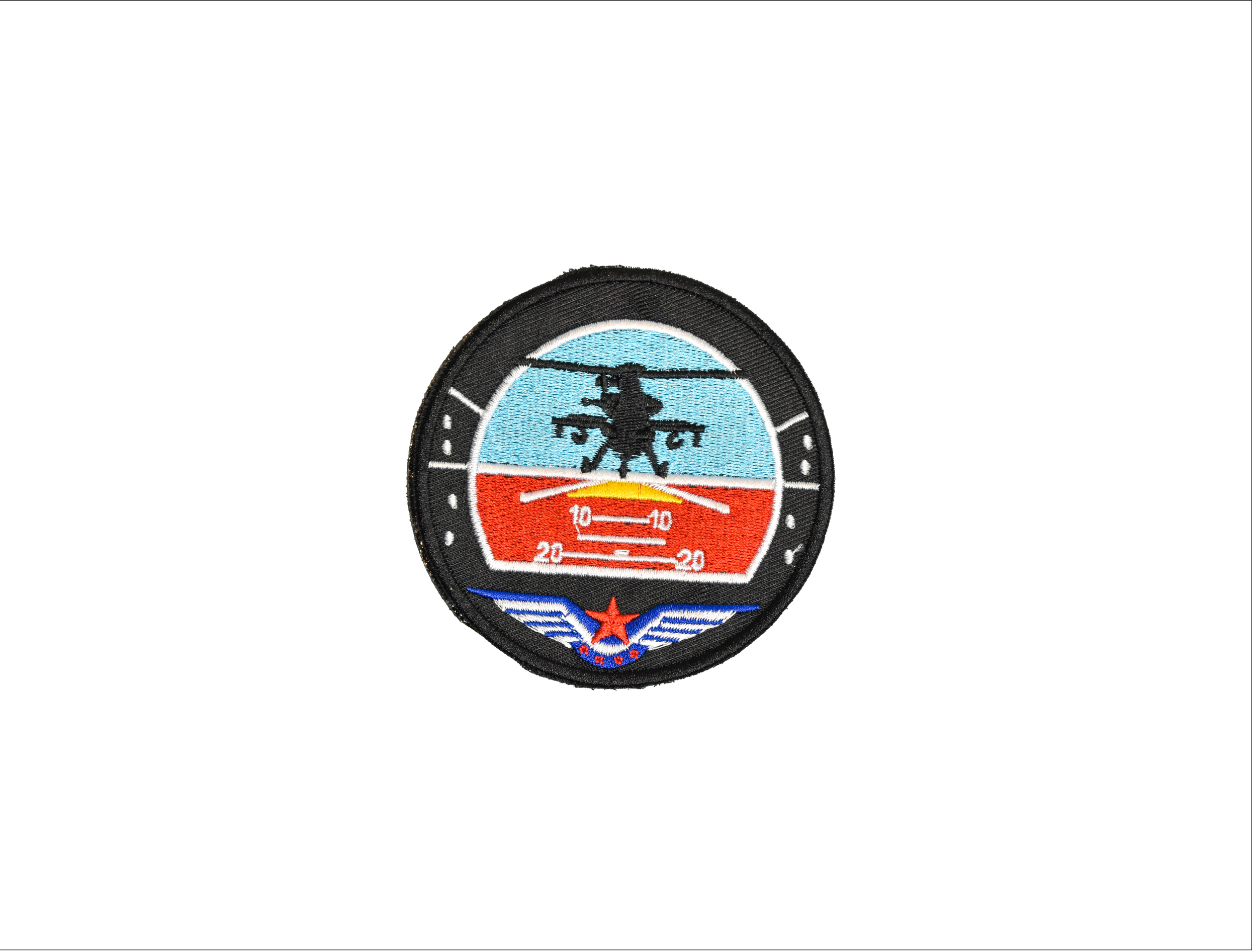 Attitude Indicator -Apache Silhouette