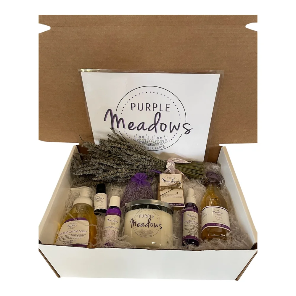 Purple Meadows Lavender Farm Basket of Lavender Products Talk