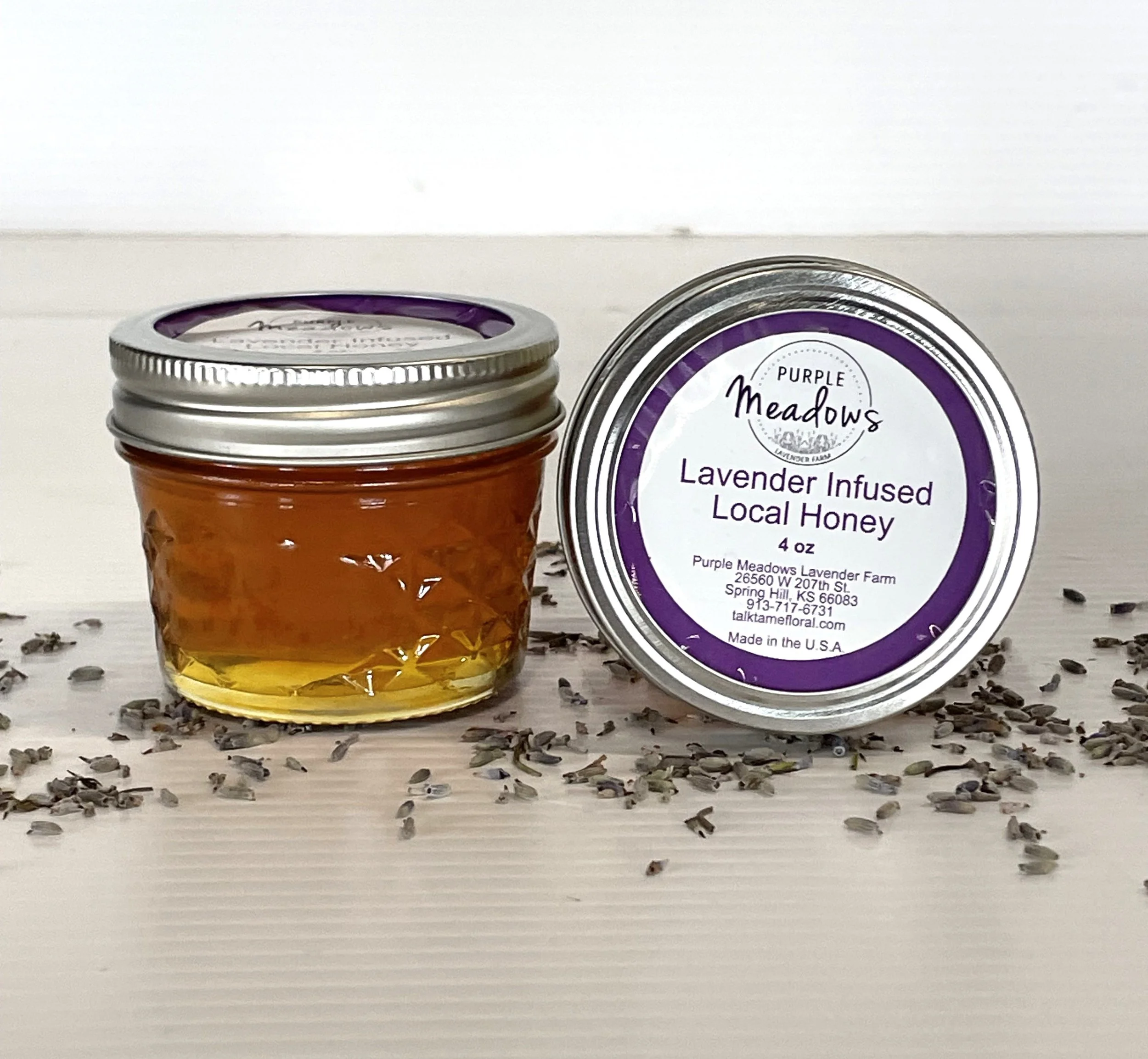 Purple Meadows Lavender Infused Honey