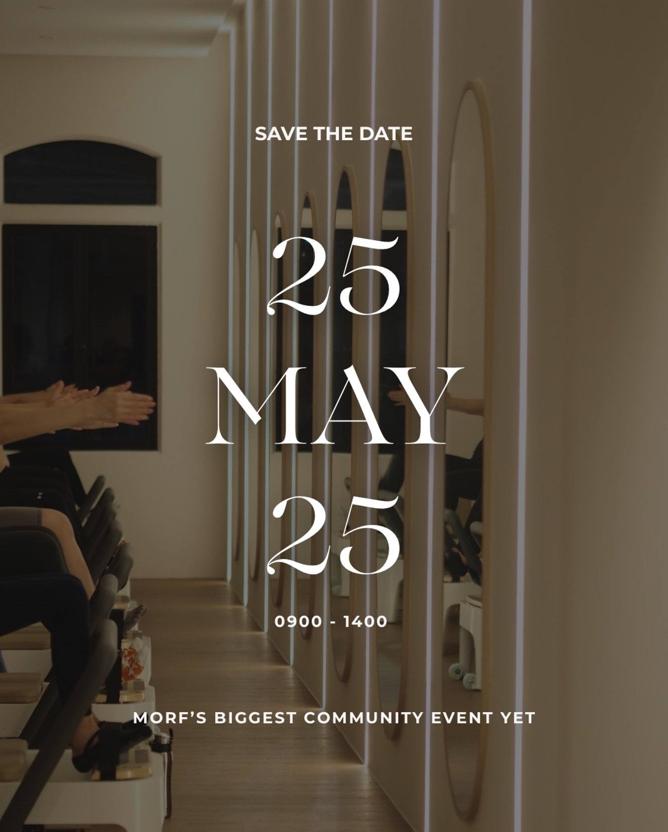 🎉 SAVE THE DATE! 🎉
We&rsquo;re throwing our BIGGEST community event yet, the Morf Open House on May 25th! ✨

✅ Free classes
✅ Games and vendor booths
✅ Light bites &amp; lucky draw prizes

Let&rsquo;s celebrate fitness, fun, and community together.
