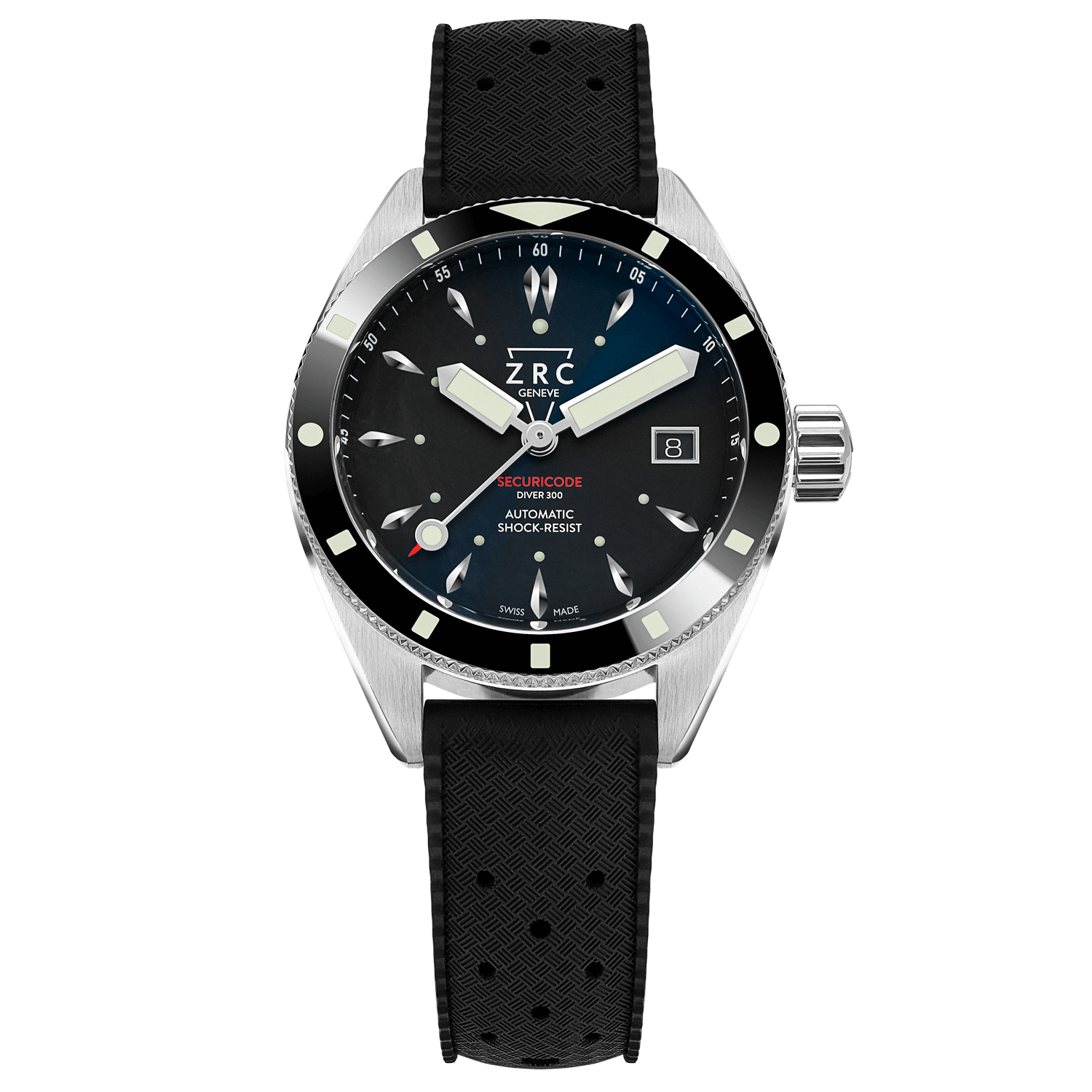 ZRC Securicode Diver 300 Date FKM noir