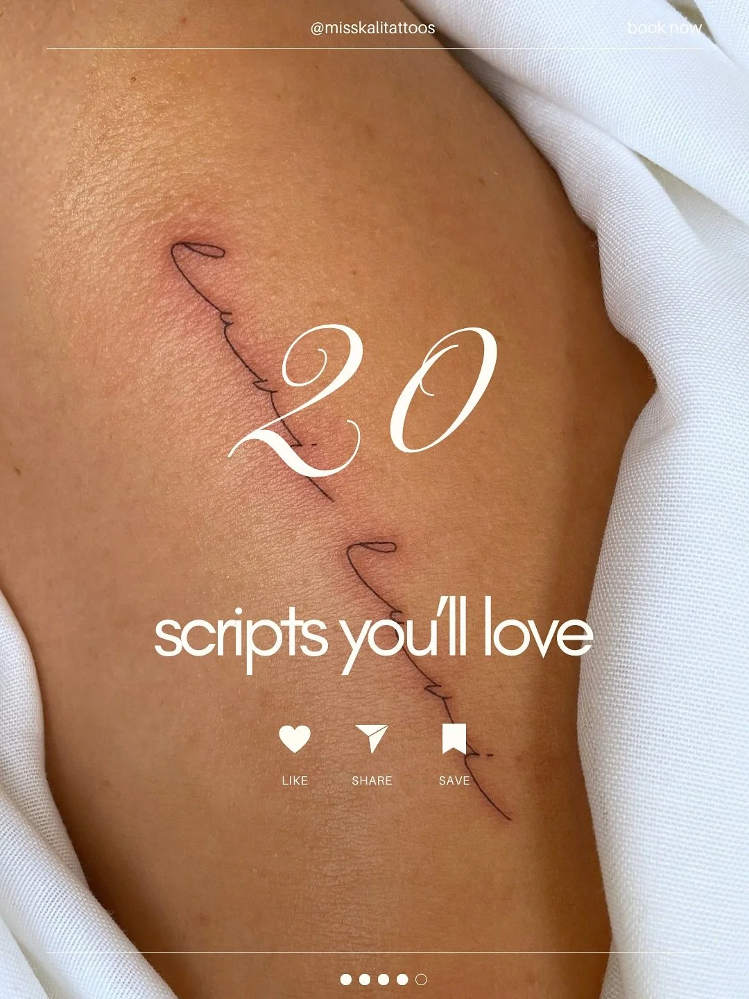 ✤ 20 Delicate Script Tattoos ✤ 

Here are 20 of my favourite scripts that are delicate, elegant &amp; timeless - Ready to get a script that tells a story? ✨ 

@_pranatattoo.com_ Bondi Beach // Sydney 📣 To schedule an appointment or request a consult