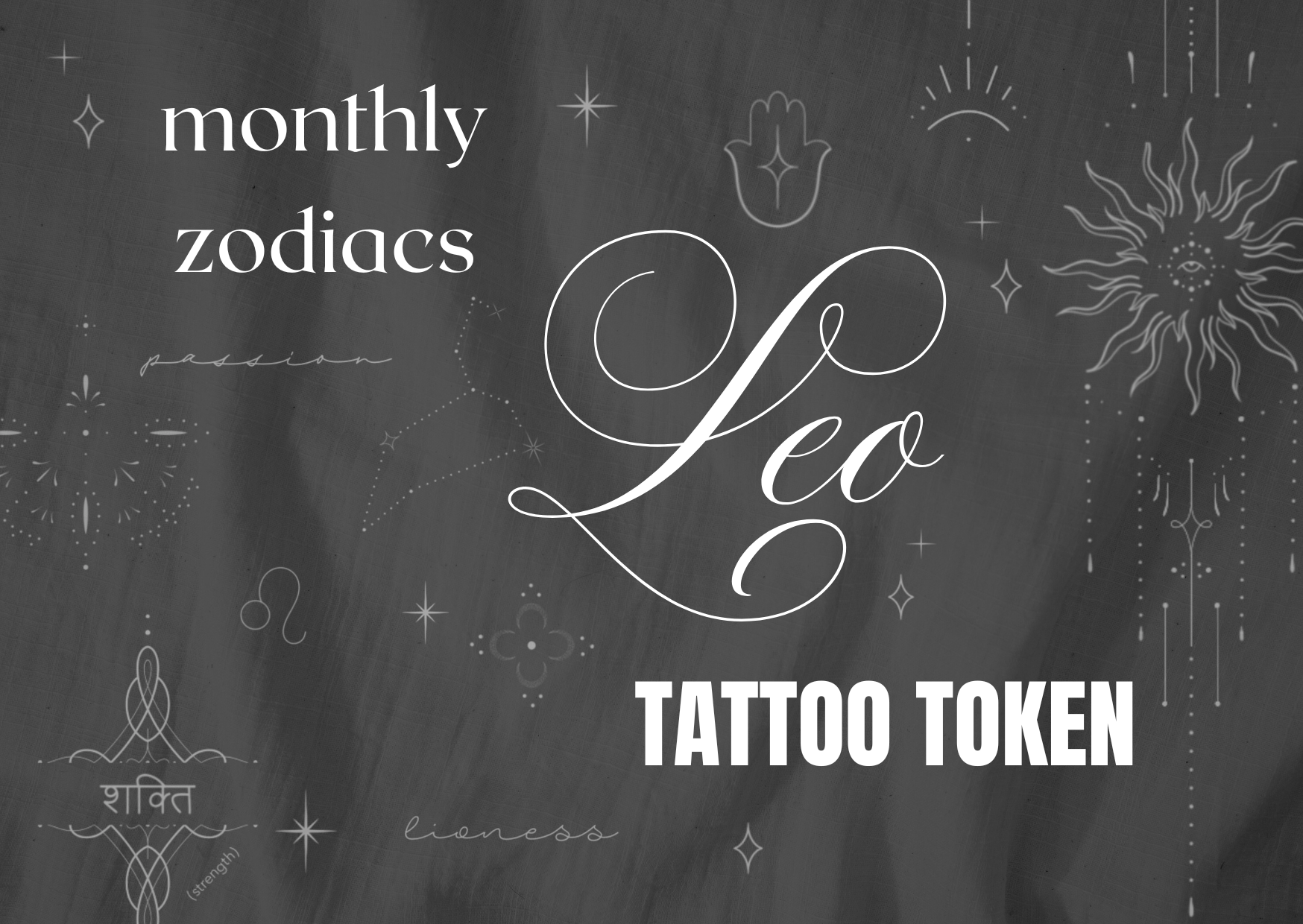 LEO ZODIAC TATTOO TOKEN