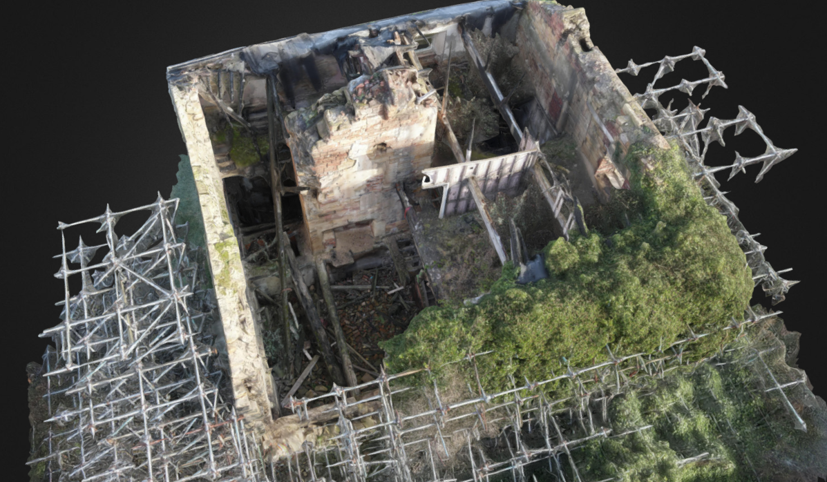 A view of the model from above