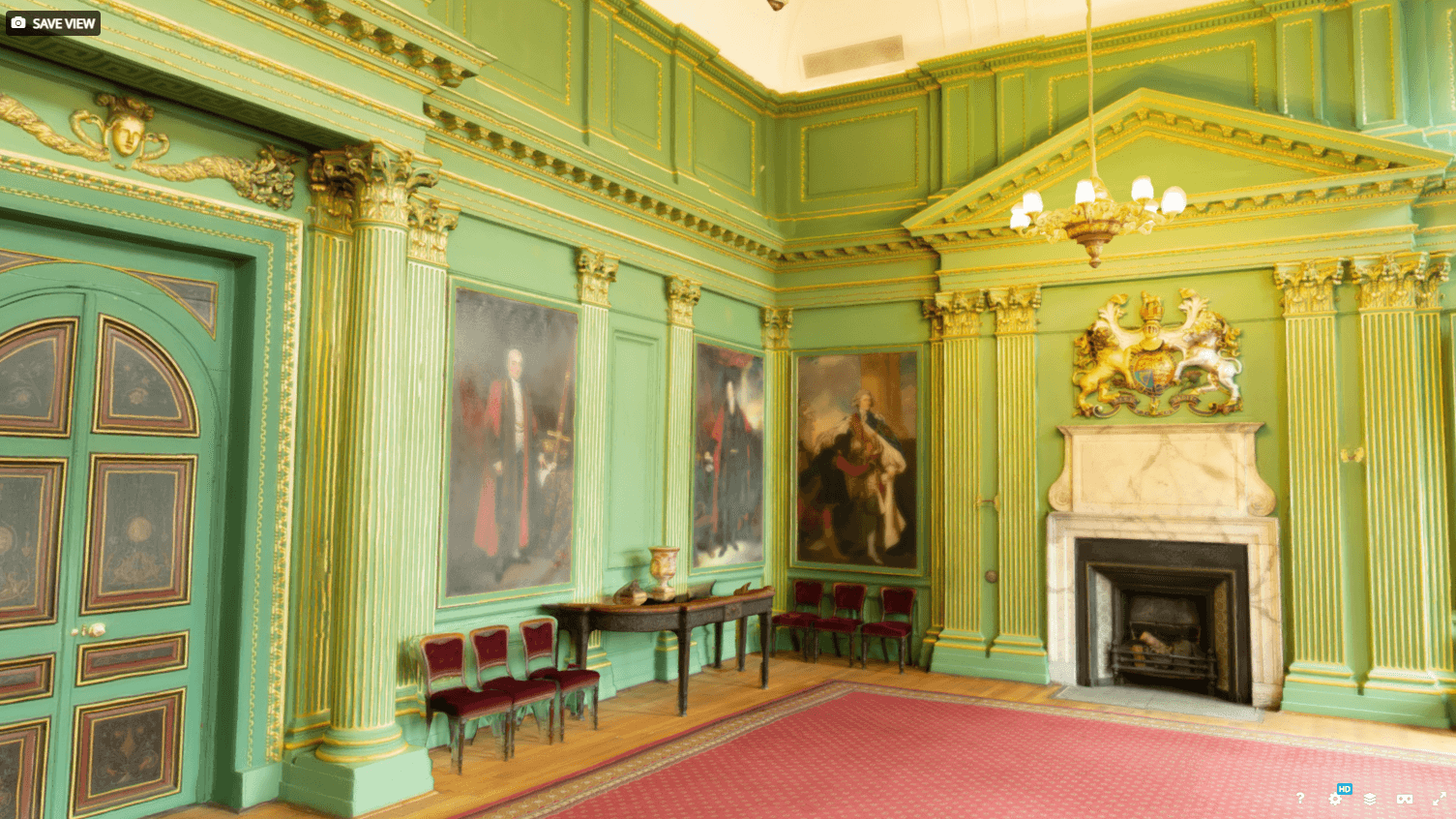 Model before furniture was removed