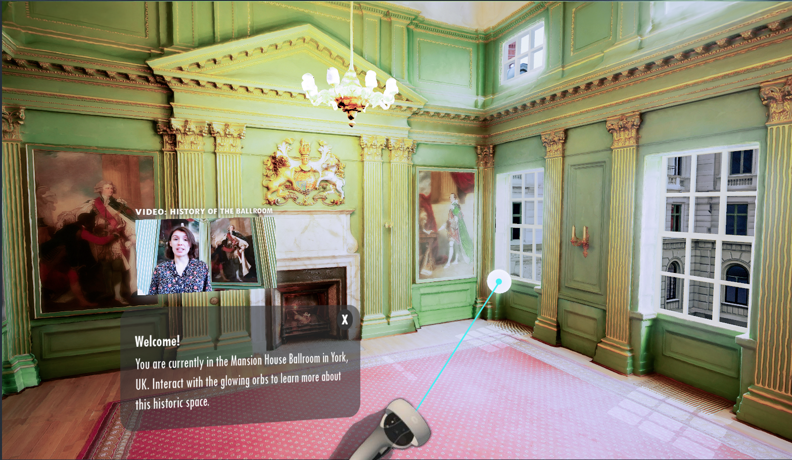 The model integrated into a VR experience