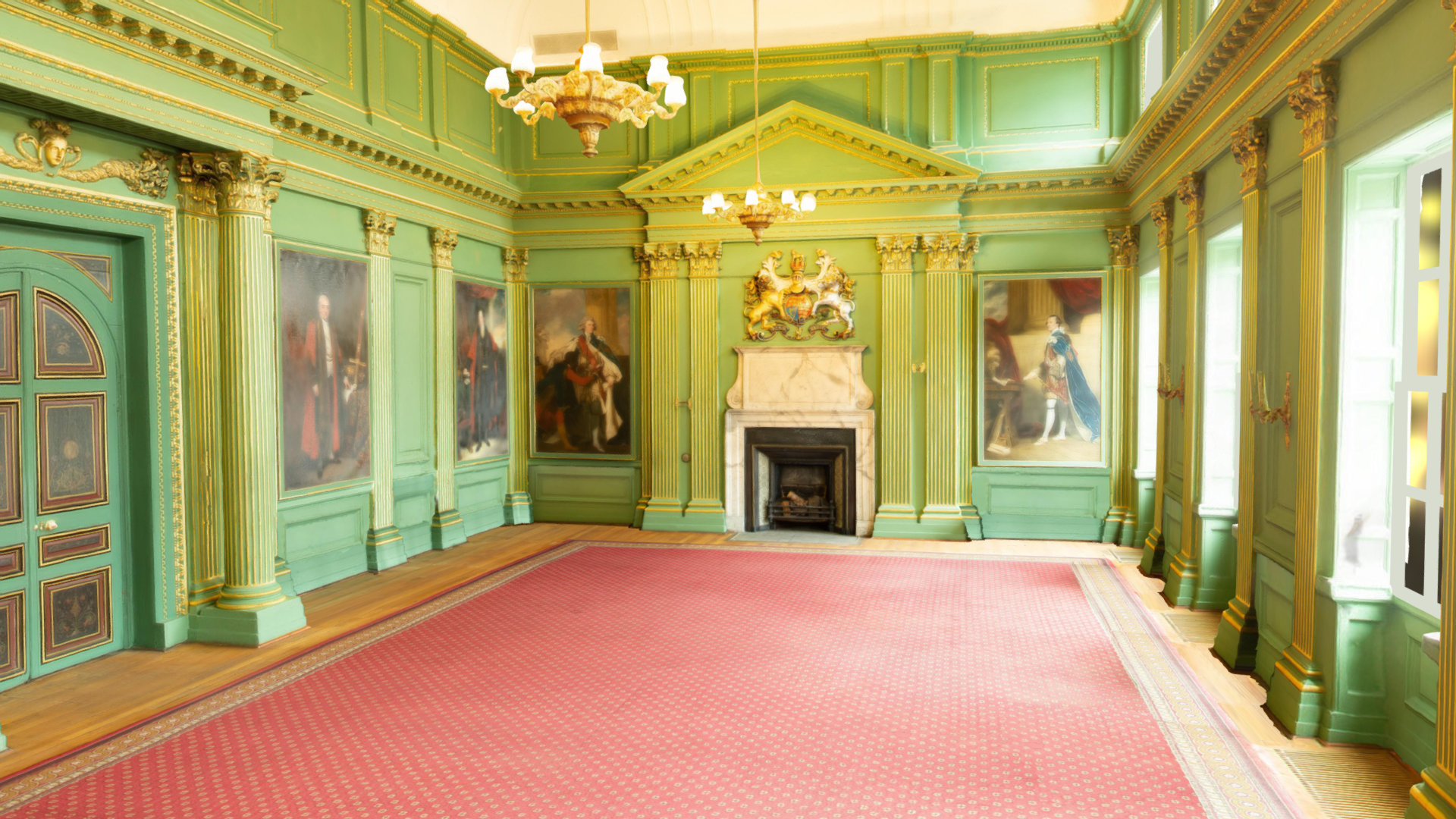 With furniture removed