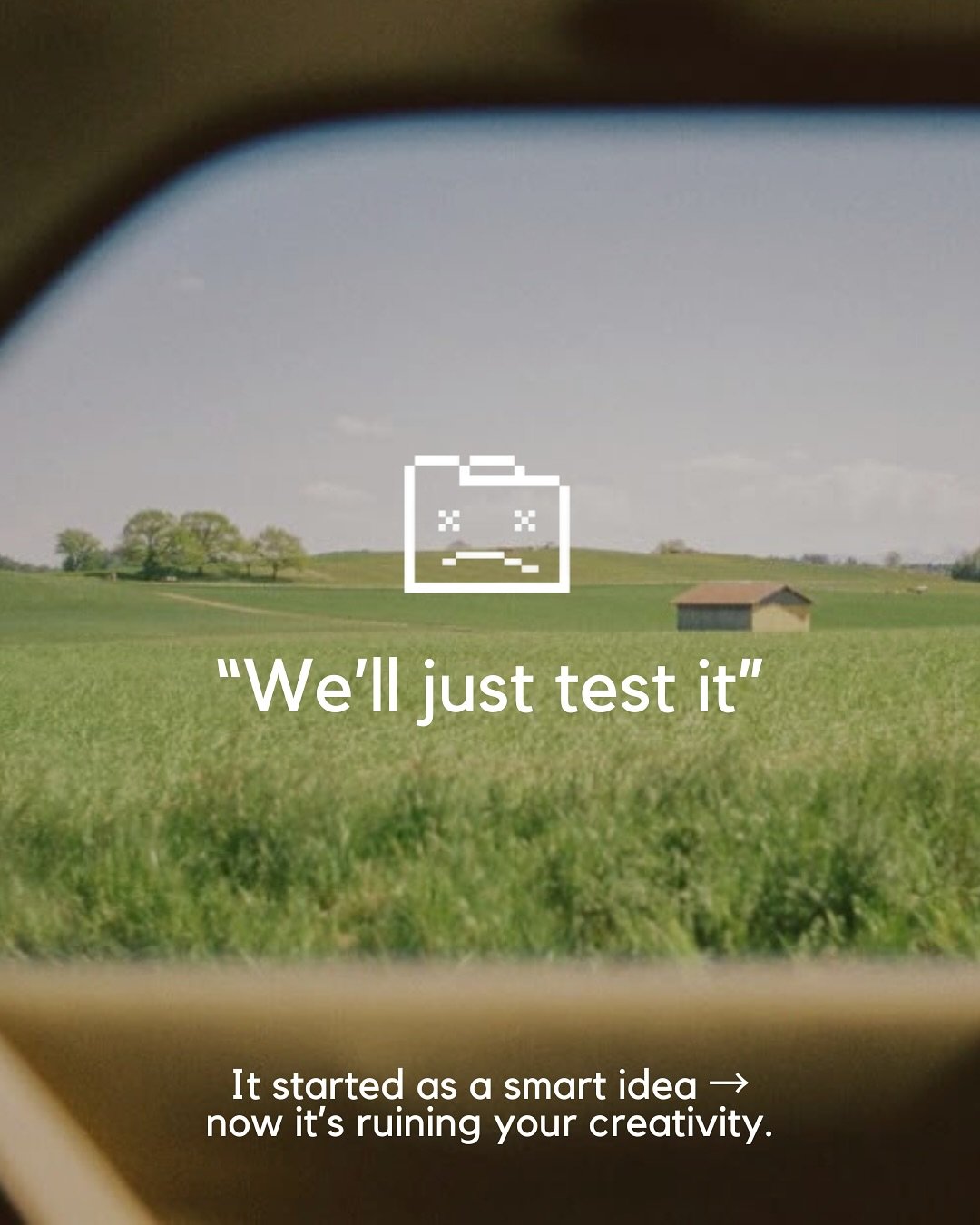 Sound familiar? ☁️

What started as a smart tactic has turned into the default answer for just about everythinggg in marketing: from button colours, campaign creative, trial reels - all of it. 

But here&rsquo;s the truth, relying on A/B testing alon