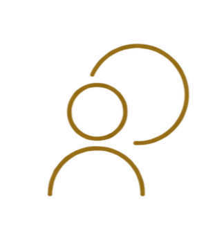 Geometric drawing of a human
