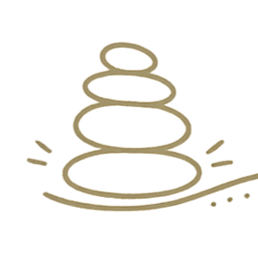 Geometric drawing of a stack of stones