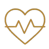 Geometric drawing of heart racing