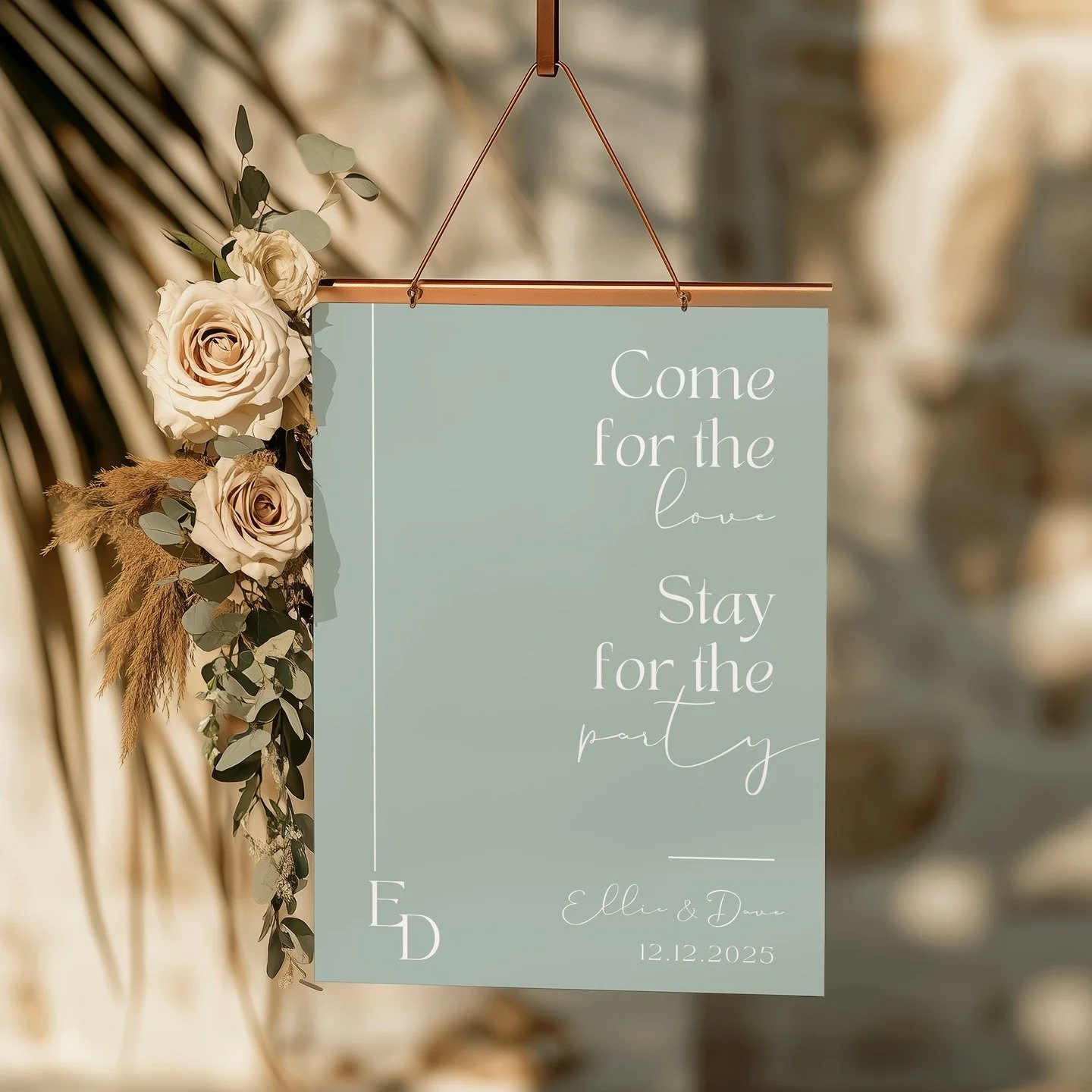 Come for the Love, Stay for the Party... Wedding Sign Templates that are easy to use and budget friendly. Print at home or send to a printers. Link in Bio for my wedding shop ❤️

#WeddingStationery #WeddingSignage #LuxuryWeddingDetails #WeddingPlanni
