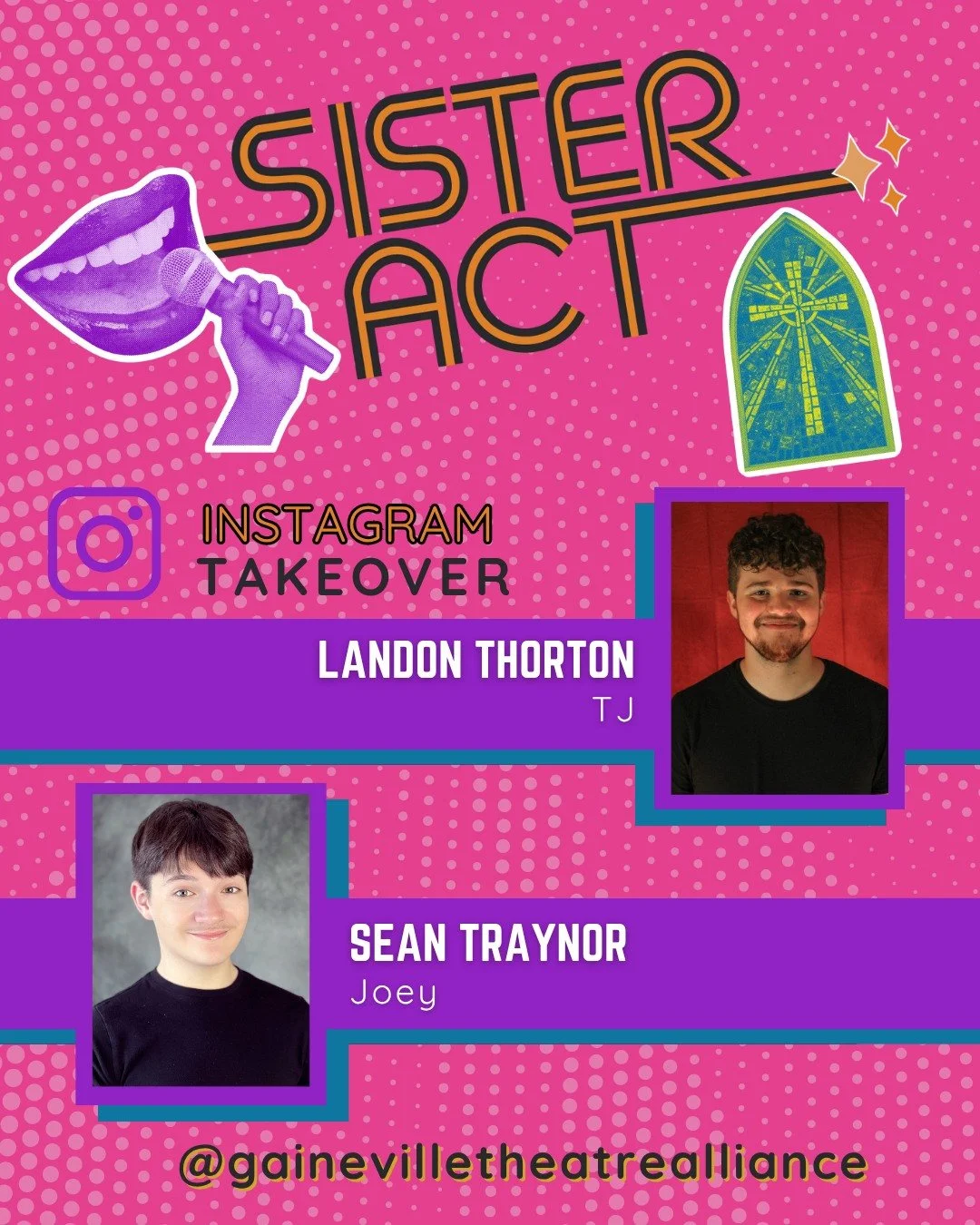 Tomorrow is opening night! Taking you backstage are Landon Trae, who plays TJ, and Sean Traynor, who plays Joey, both sophomore Musical Theatre majors at Brenau University. Follow along for all the excitement as Sister Act hits the stage for the firs