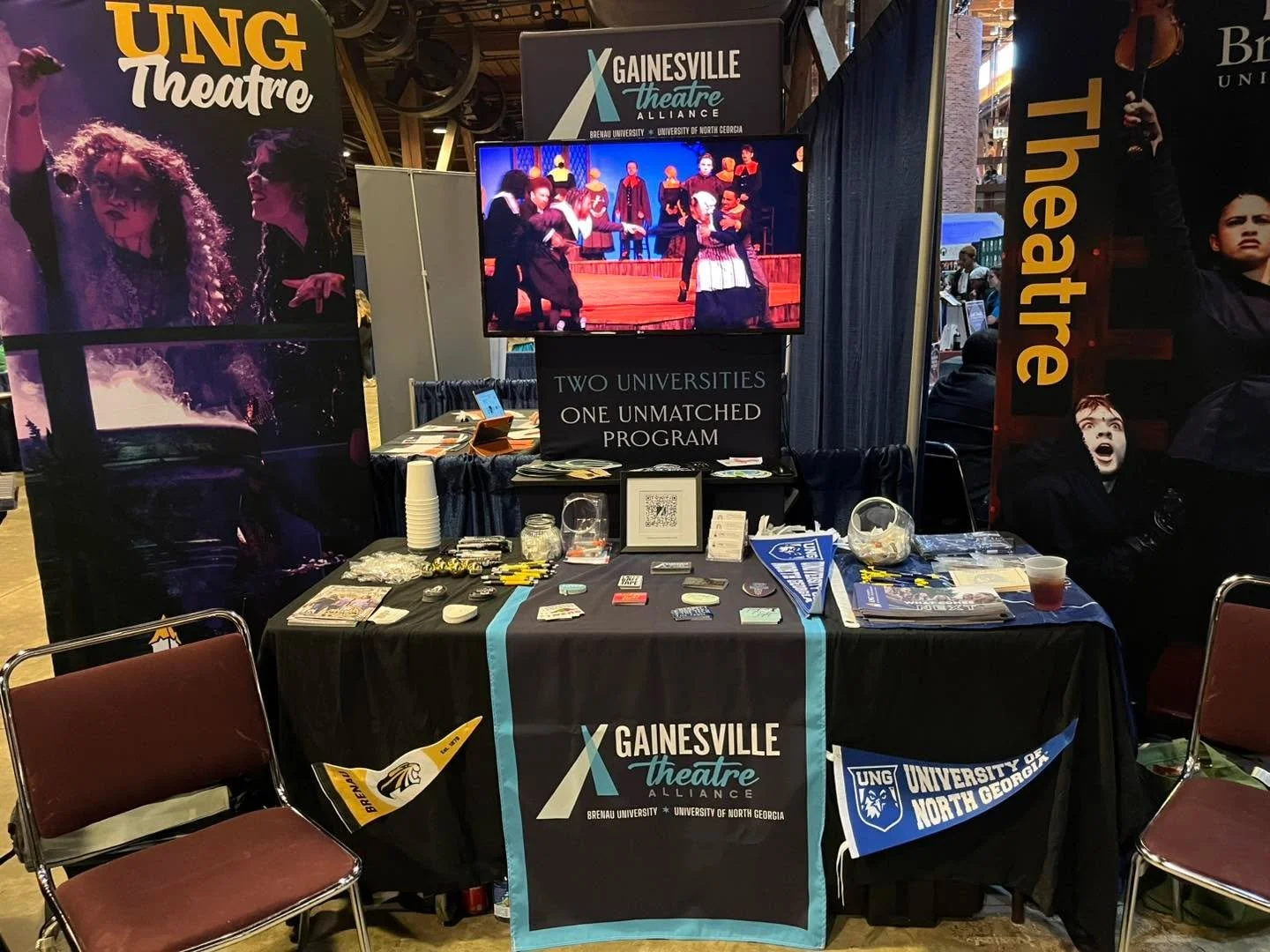 We&rsquo;re at ThesCon this weekend!
Come say hi, ask questions, and learn more about auditioning for Gainesville Theatre Alliance.
Find us in the exhibit hall this weekend 👋