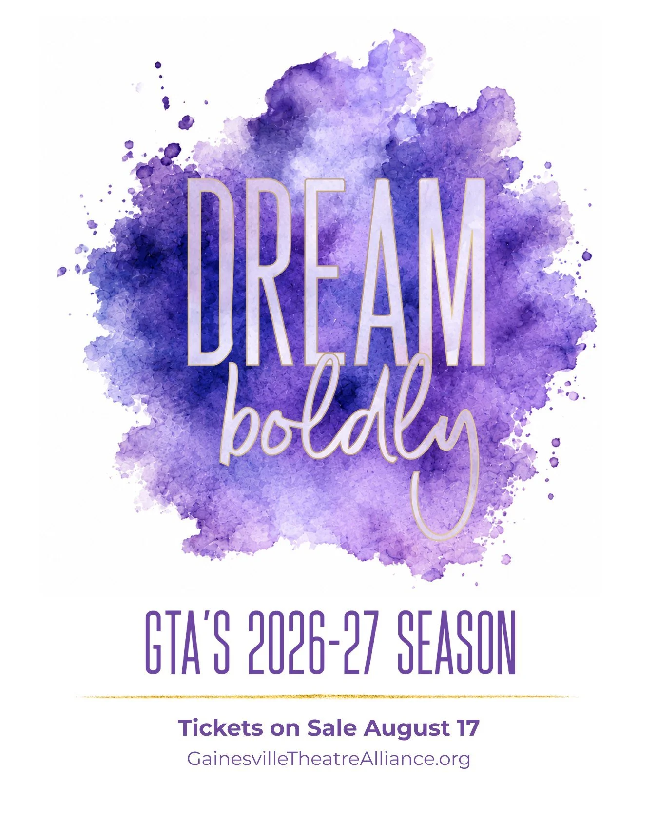 The 2026-27 GTA season is here.

This year, we invite audiences to Dream Boldly with a season of adventure, romance, imagination, and wonder.

JAMES AND THE GIANT PEACH
October 24-, 2026 | Brenau's Pearce Auditorium

THE HEART OF ROBIN HOOD
November 