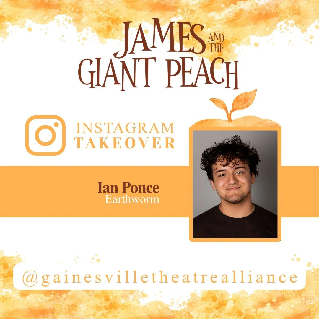 🍑 Opening day takeover! 🍑

Tomorrow, Ian Ponce, who plays Earthworm in JAMES AND THE GIANT PEACH, is taking over our stories for a full day of school matinees leading into opening night!

🎟️ Public performances begin Friday night and continue thro