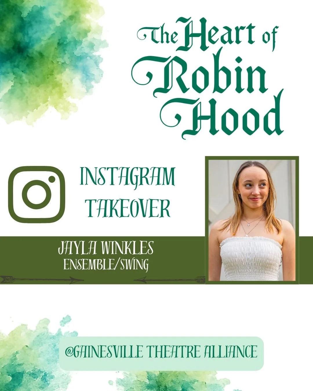 Tomorrow, we&rsquo;re handing over our stories to Jayla Winkles, ensemble/swing for THE HEART OF ROBIN HOOD! 🏹

Follow along for a behind-the-scenes look at Tech Watch as Sherwood moves one step closer to opening night.

Get your tickets now at the 