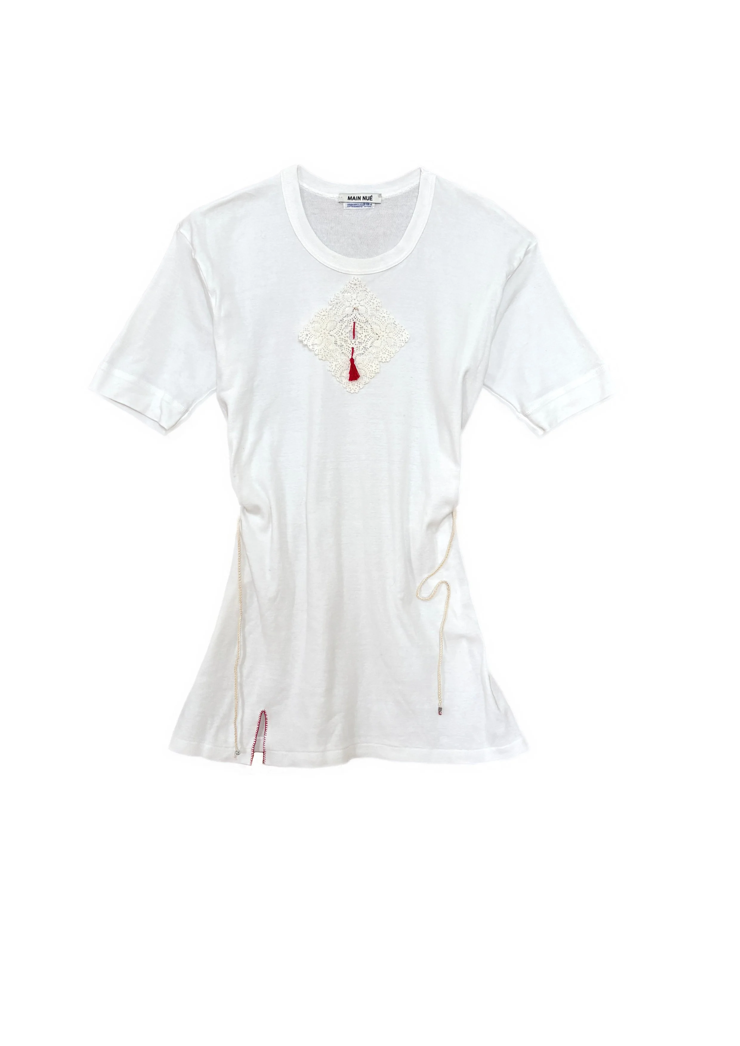 short sleeved doily tee