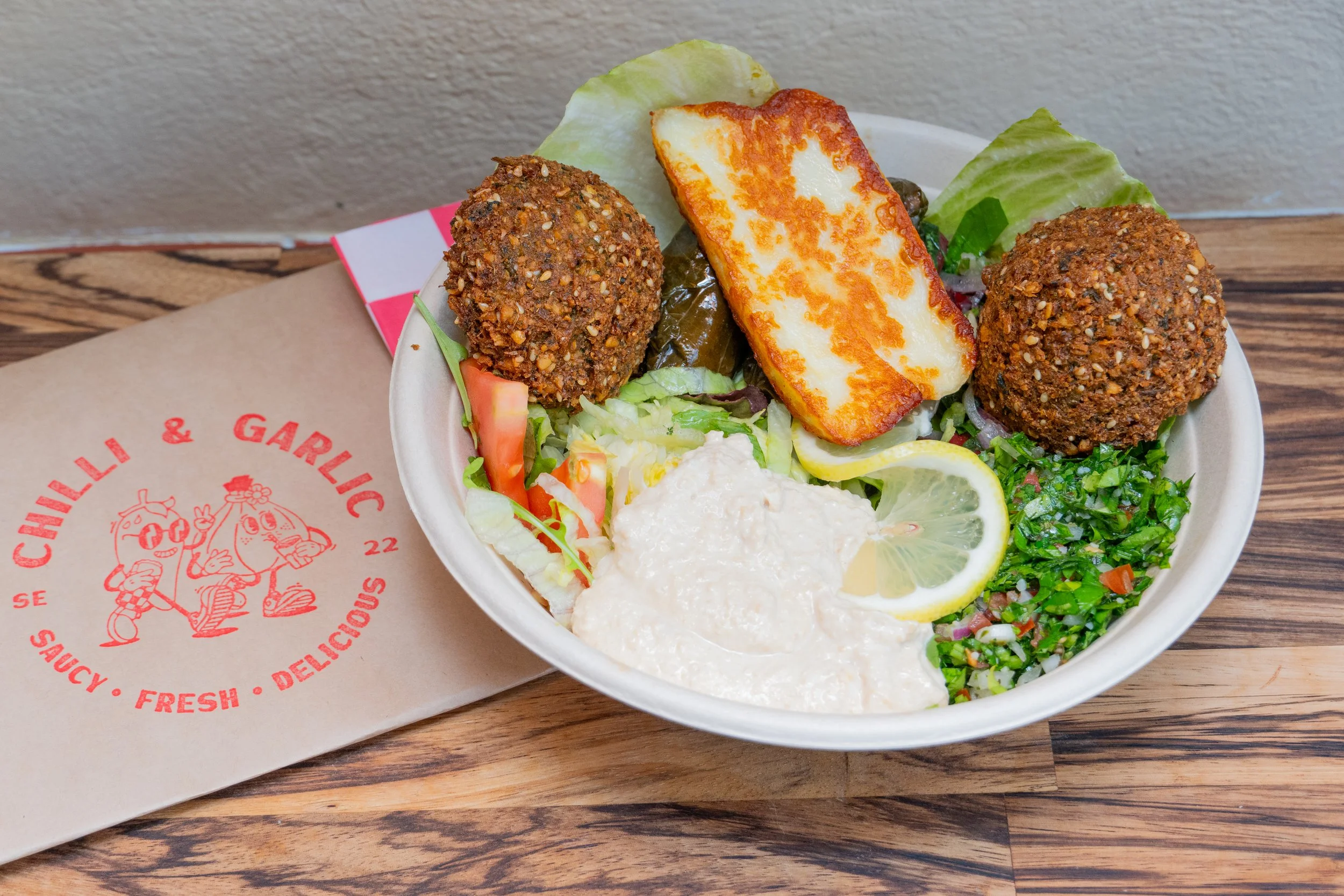 Falafel & Halloumi Salad Bowl