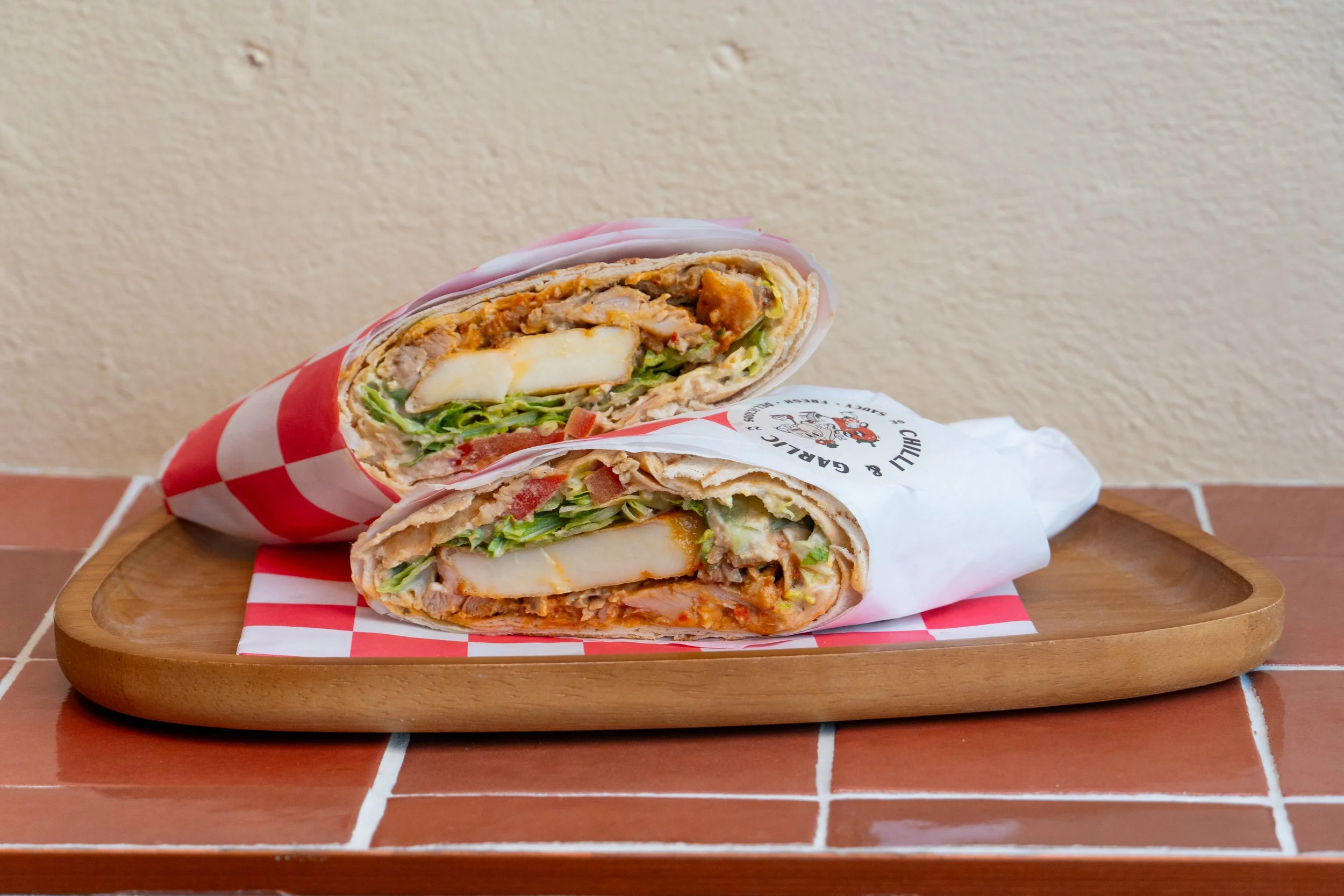 Halloumi & Chicken Wrap