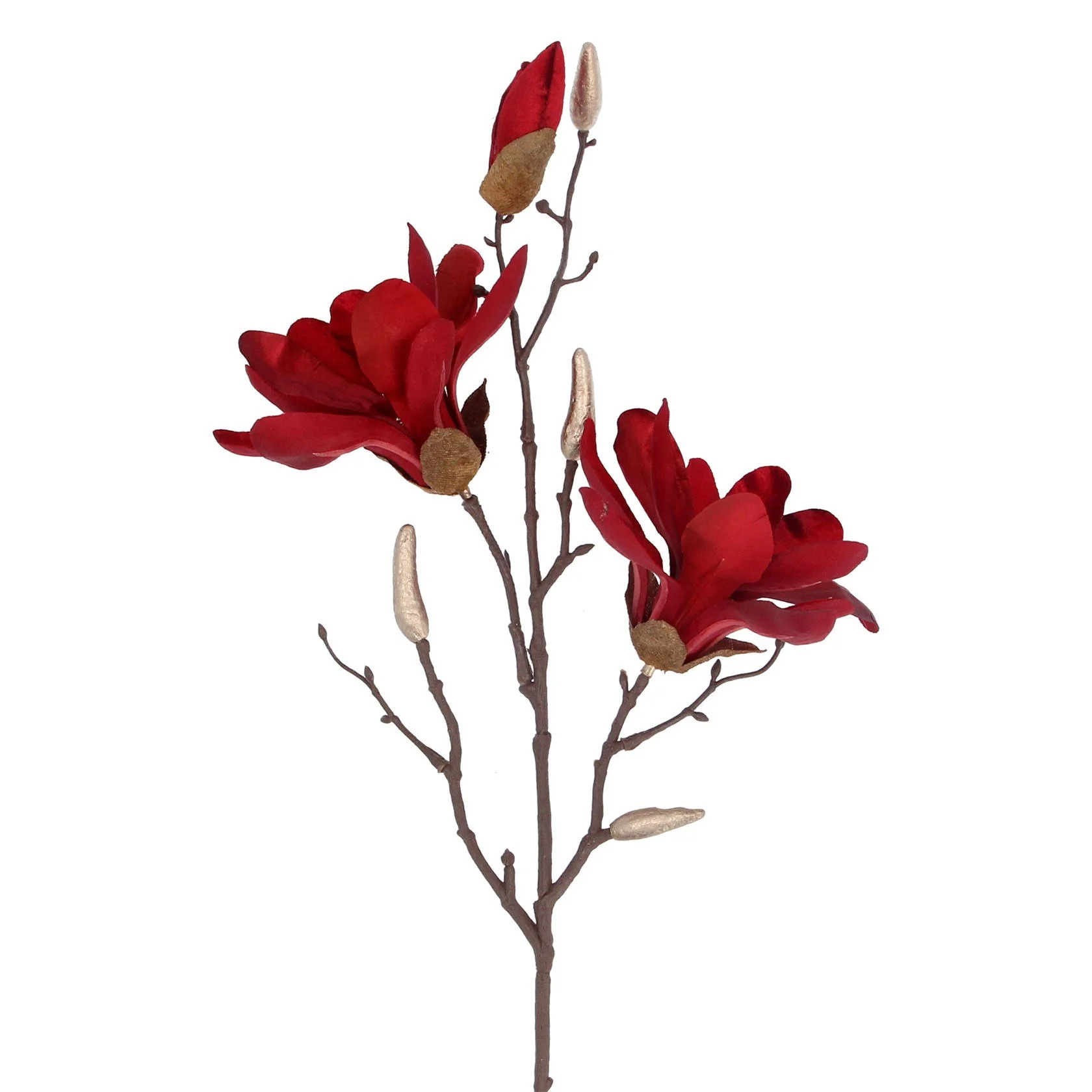 Red/Gold Artificial Magnolia