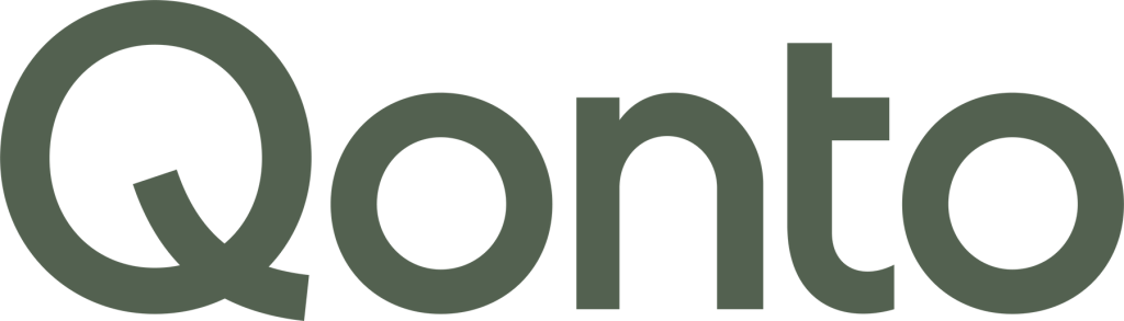 Logo de Quonto avec le nom en lettres vertes sur fond noir