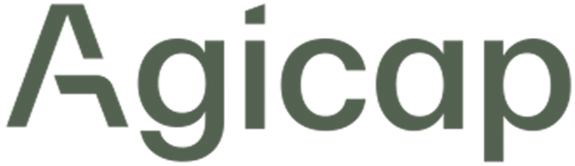 Logo d'Agicap, une société de gestion financière.