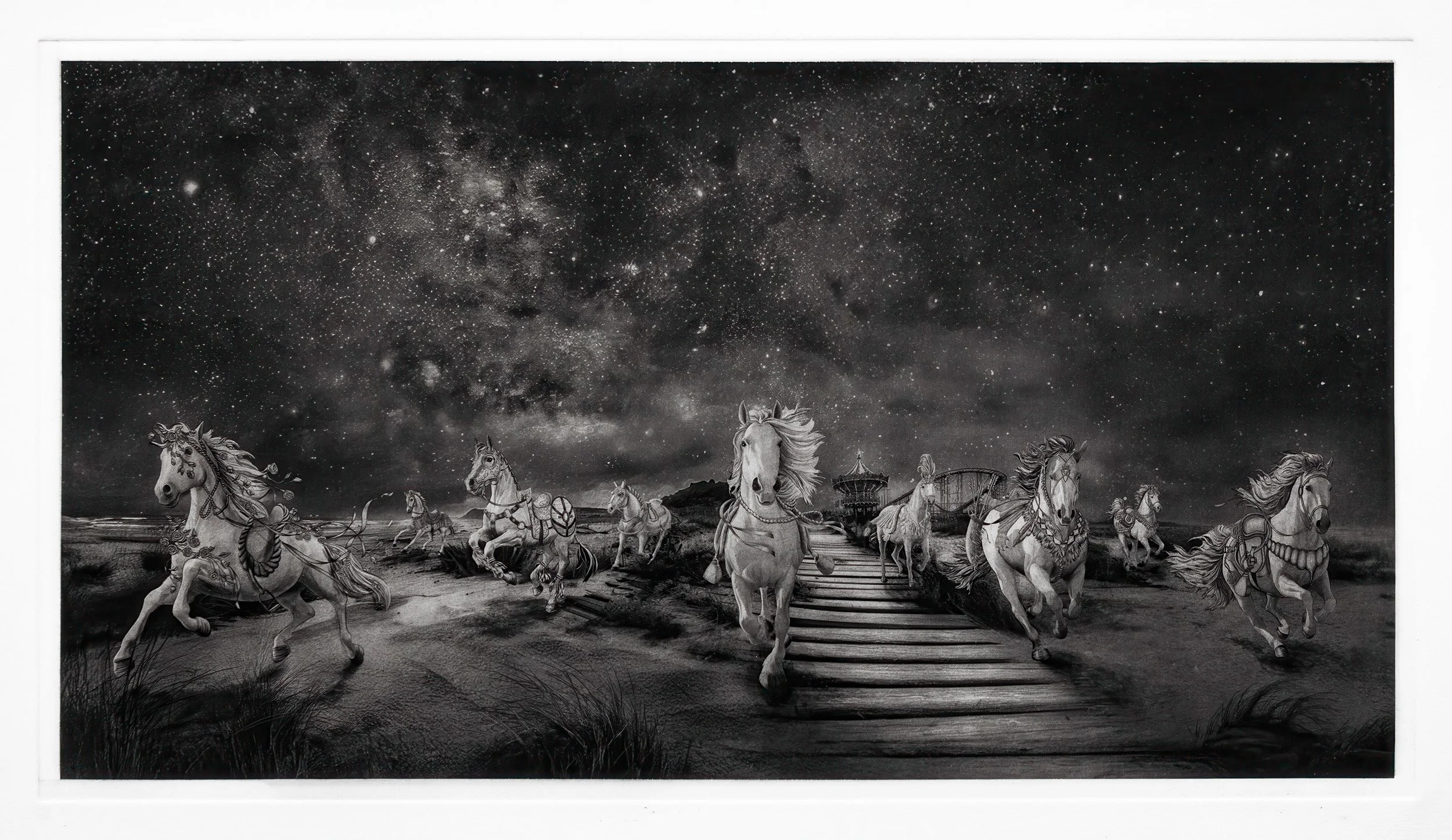 "El Camino" Copper plate photogravure created from digital drawing by artist Susan James. Edition of 30 pieces plus three artist proofs. Click the image for more information.