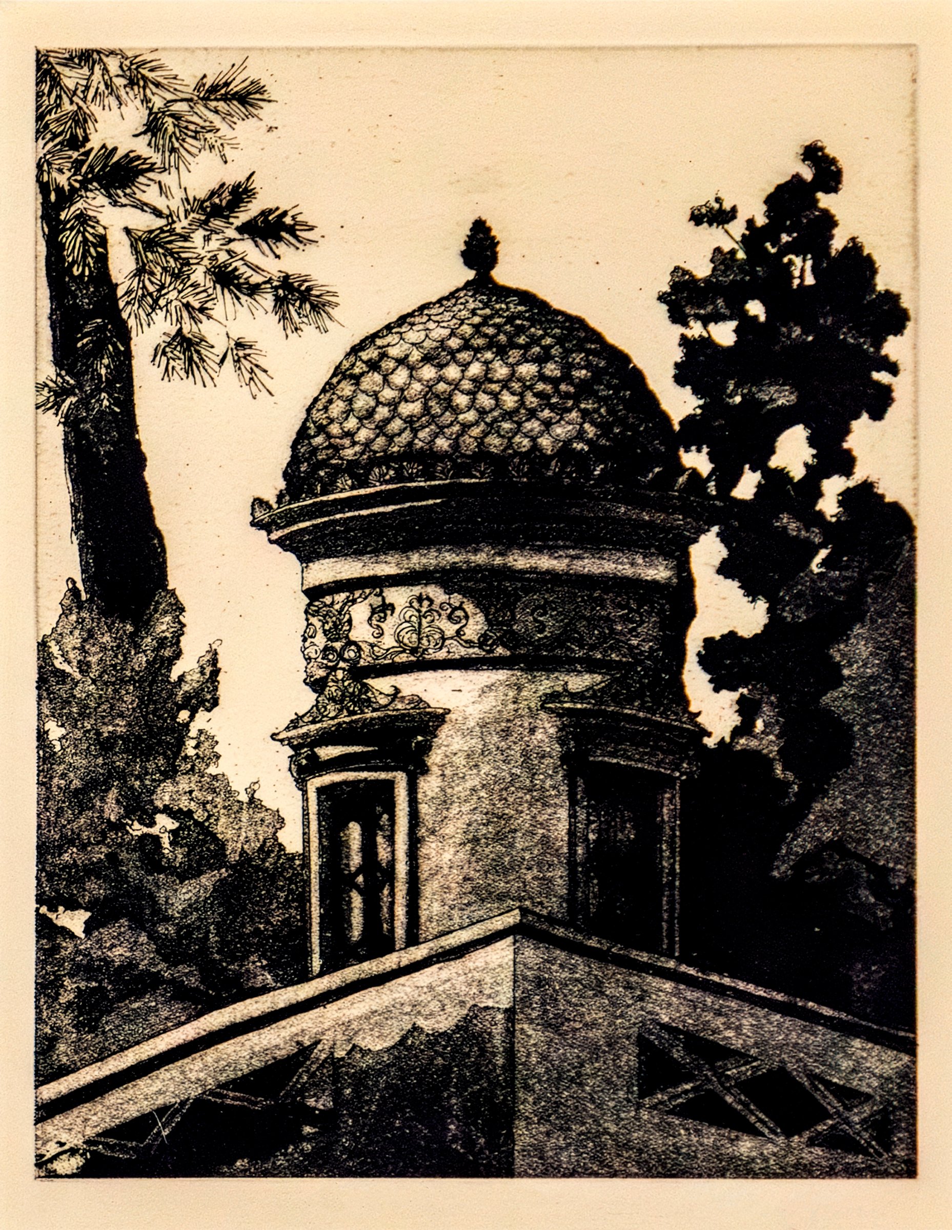 "Angolo, Santa Reparata" Hand-drawn line etching by artist Susan James.  Edition of 50 pieces plus five artist proofs.  Click image for more information.