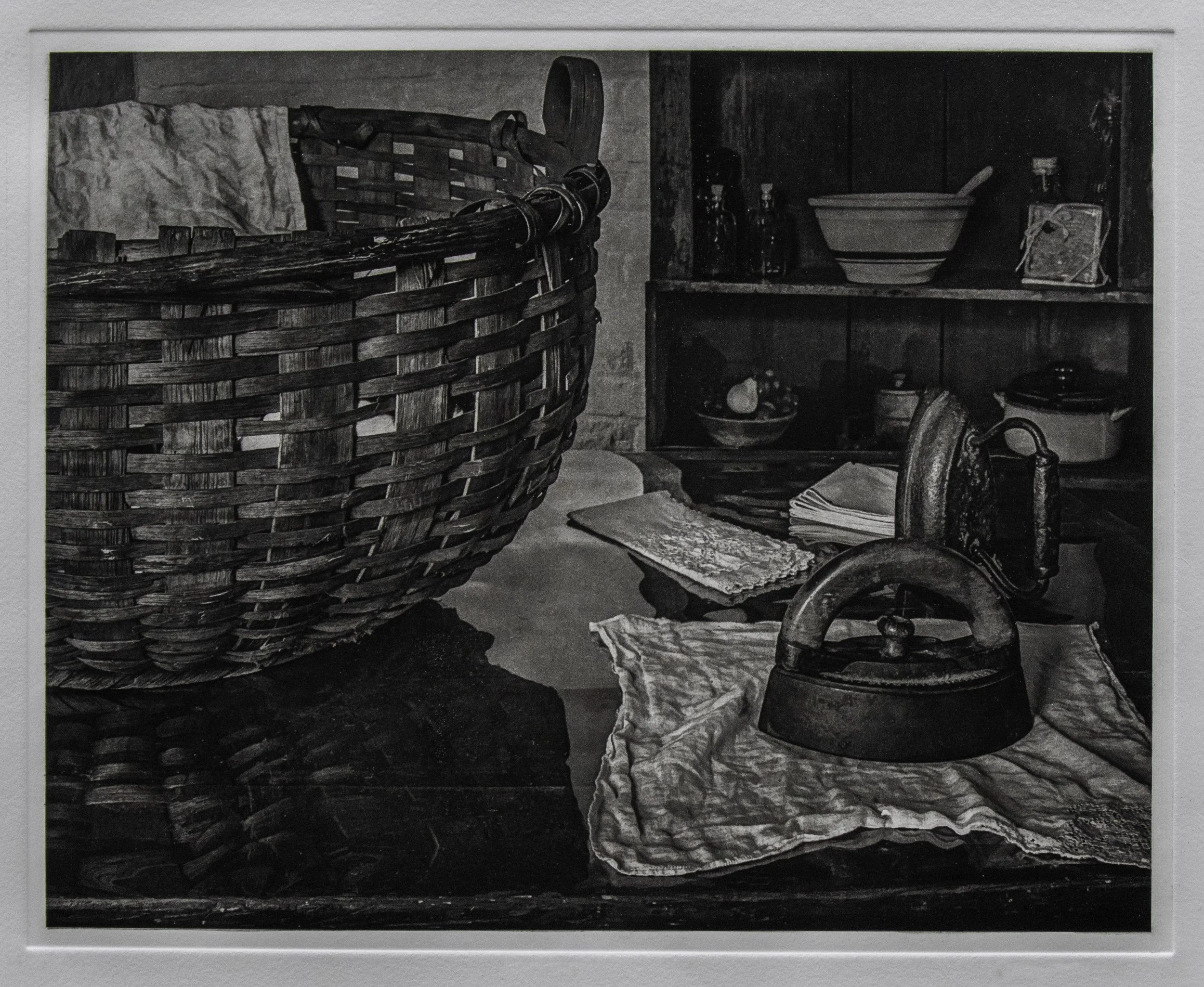 "Ironing Day" Copper plate photogravure, by artist Susan James. Edition of 50 pieces plus five artist proofs. Click the image for more information.