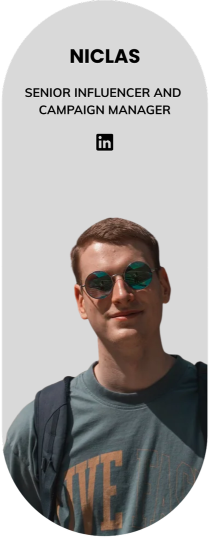 Senior Influencer and Campaign Manager Niclas