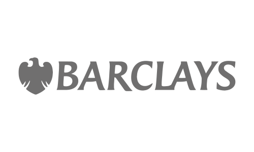 Barclays logo featuring a black eagle symbol and the word 'BARCLAYS' in gray capital letters.