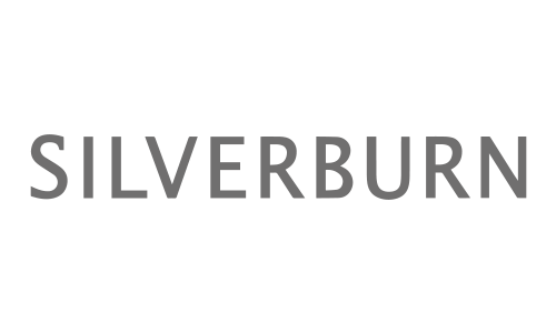 Silverburn text logo with a moon icon above the letter 'S'