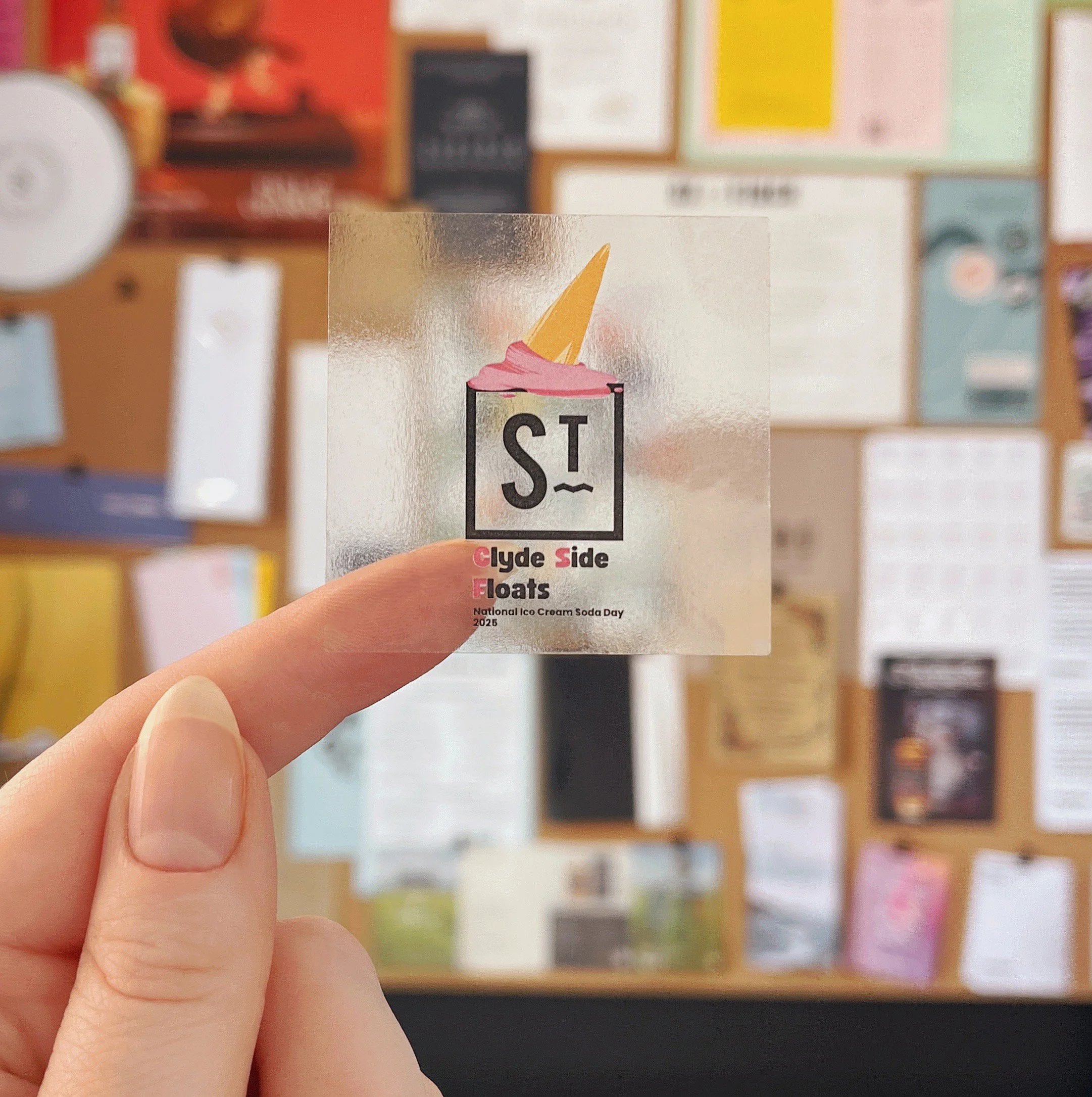  Clear Polyester Stickers 