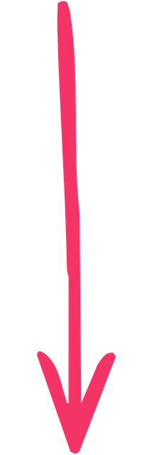 A pink arrow pointing downward.