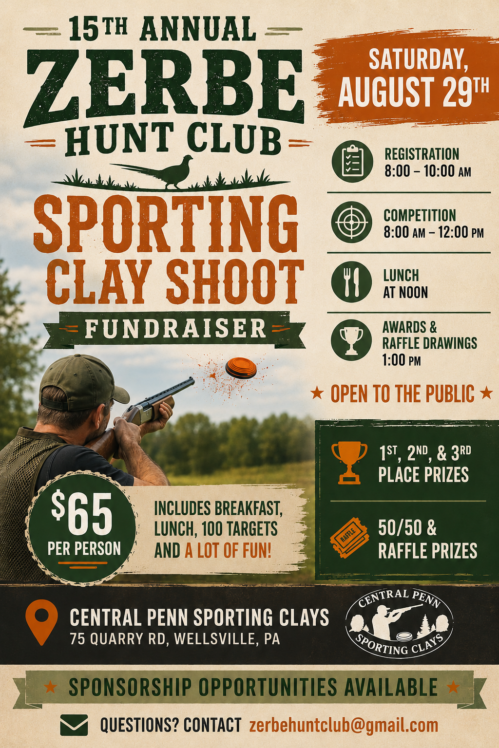 CLOSED - Zerbe Hunt Club Fundraiser