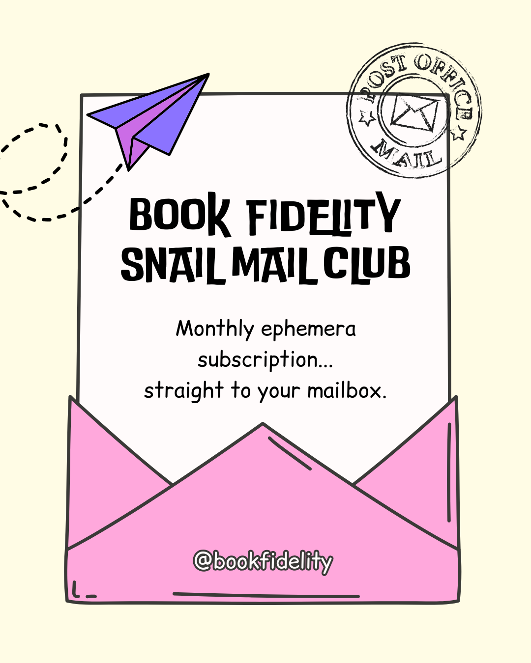 Book Fidelity Snail Mail Club ✨Your Monthly Dose of Magic✨