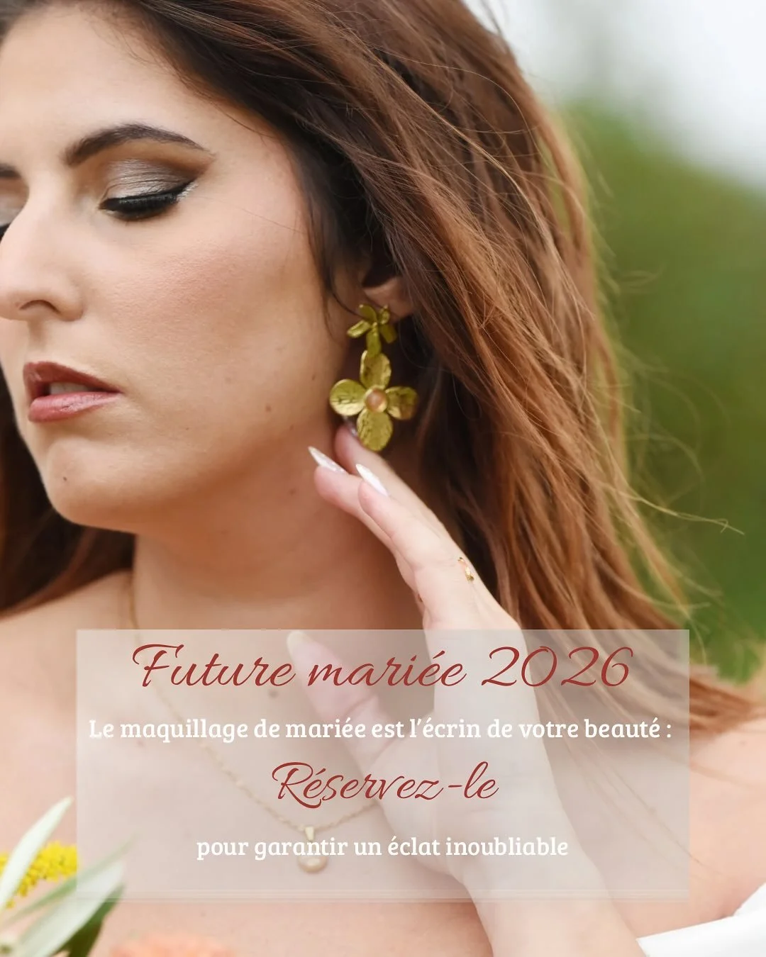 Future mari&eacute;e 2026,
Votre maquillage mari&eacute;e doit r&eacute;v&eacute;ler votre beaut&eacute; naturelle ✨

J&rsquo;accompagne les futures mari&eacute;es en leur offrant une exp&eacute;rience unique :
	&bull;	Un essai pour &eacute;changer s