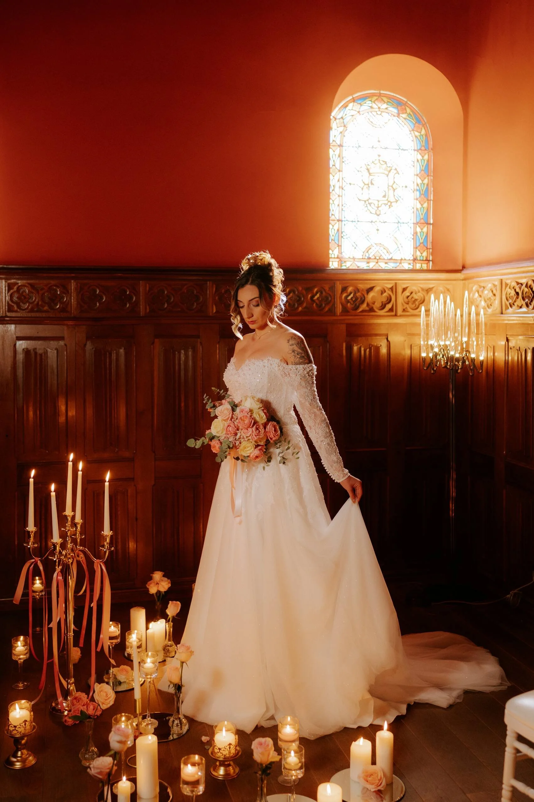 Mariée romantique vintage 