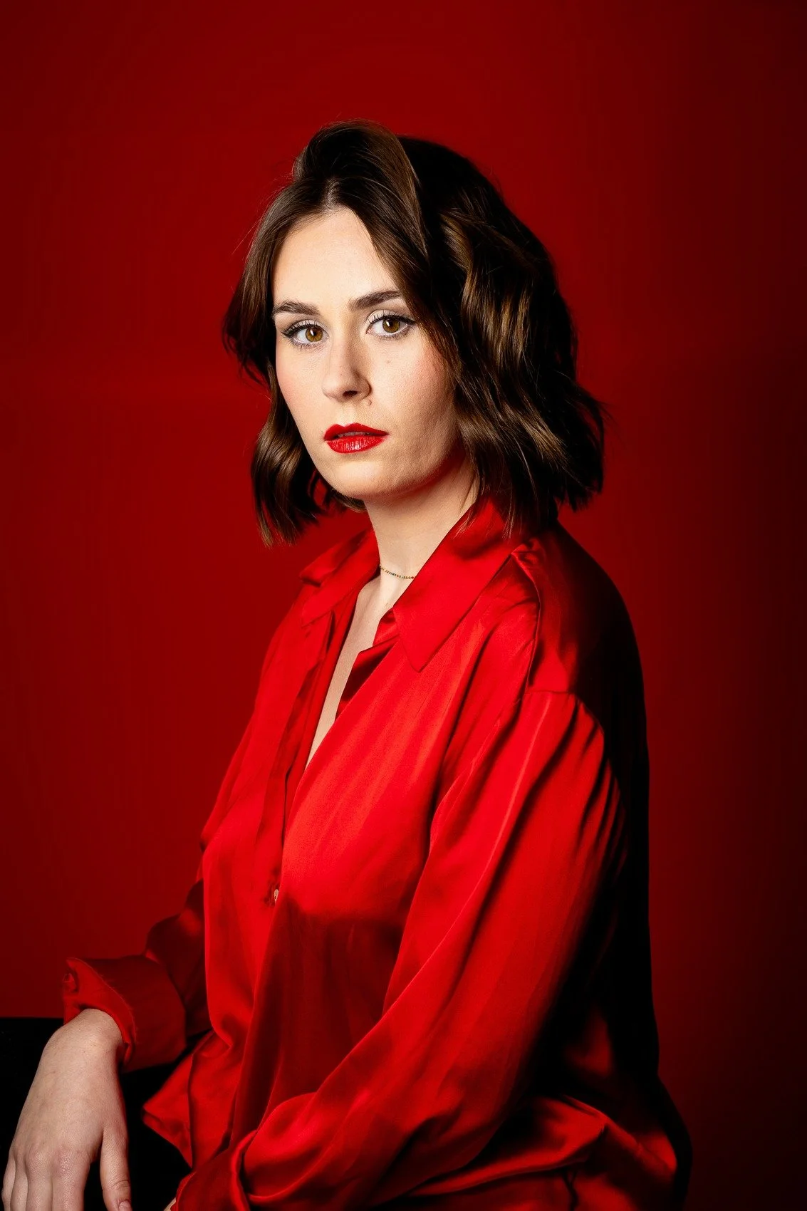 Portrait Femme Maquillage Glamour