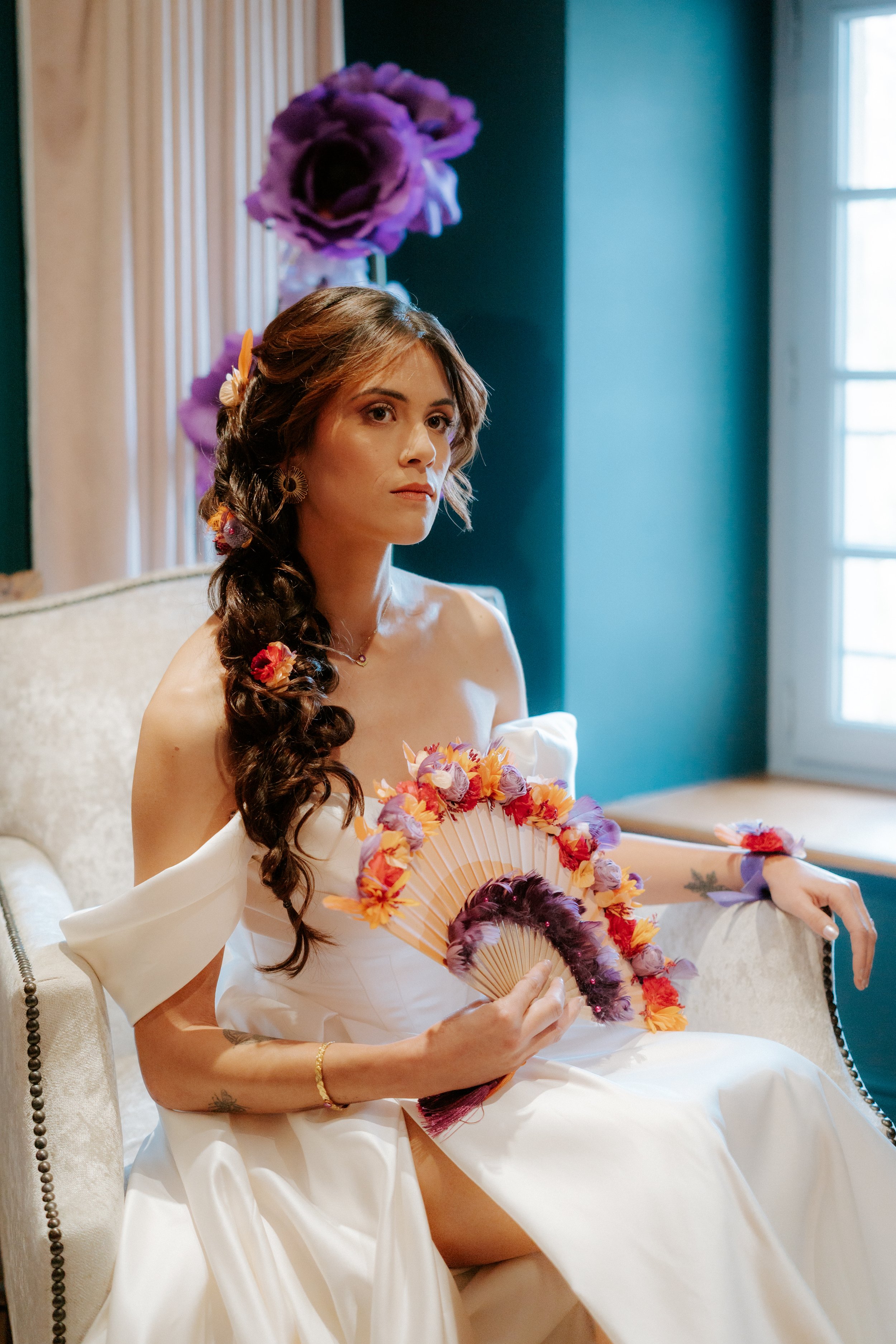 Shooting signature d'exception La mariée flamboyante