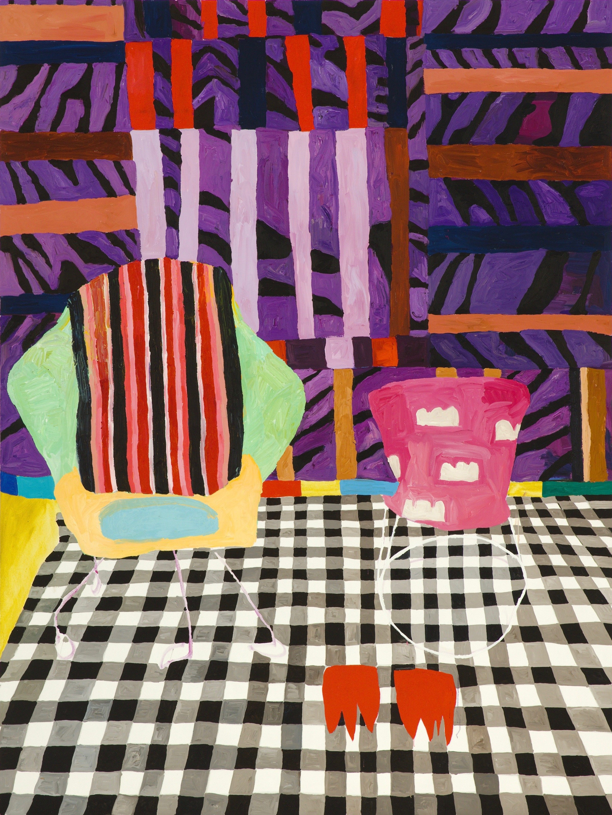 A Perpetual Search For The Perfect Place
oil on canvas, 96 x 72in, 2024